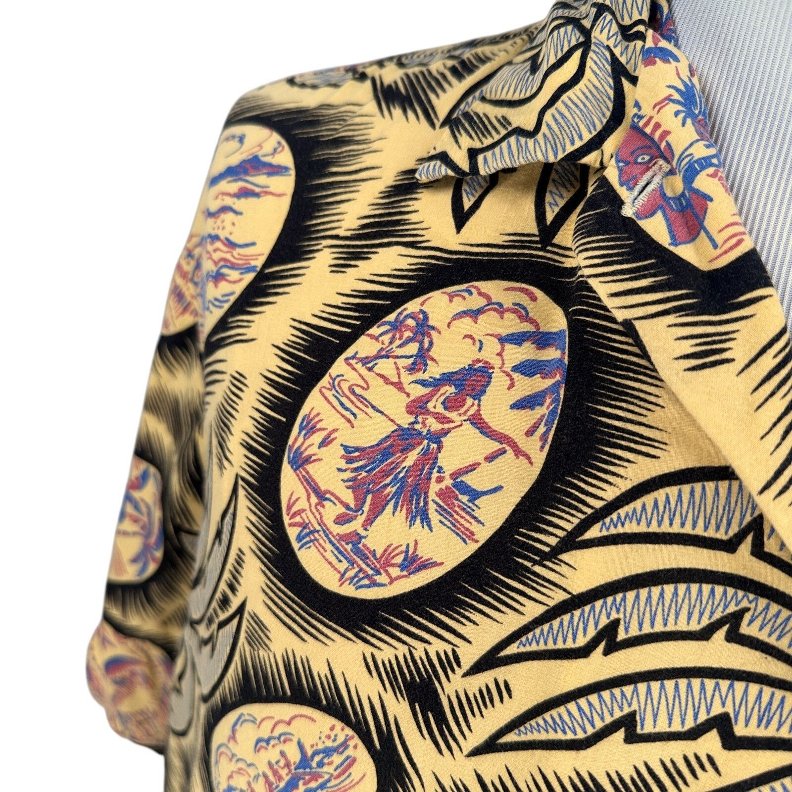 Reyn Spooner Vintage Reyn Spooner Hawaiian Shirt Men’s XL Yellow Hula Size US XL / EU 56 / 4 - 4 Thumbnail