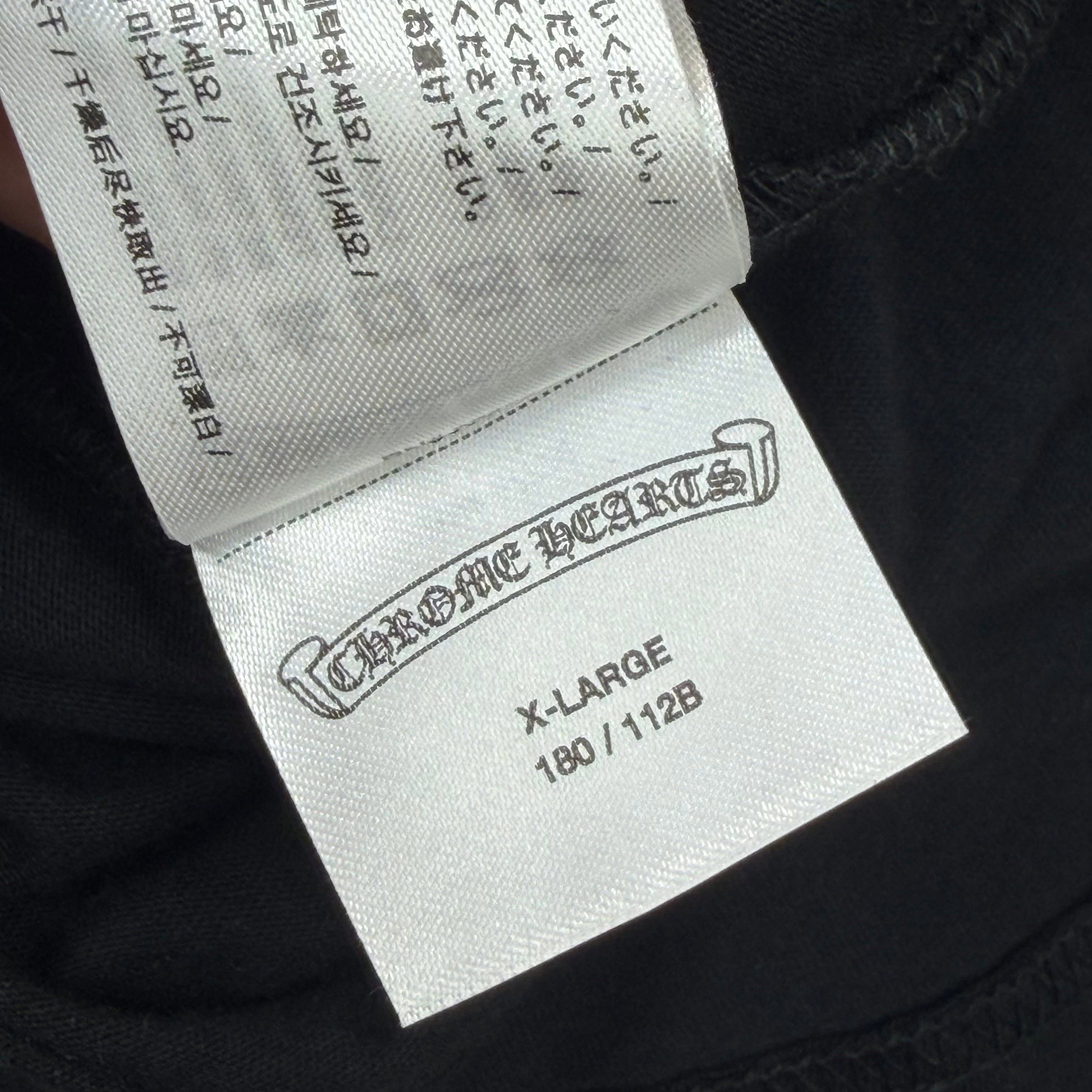 Chrome Hearts Chrome Hearts White Neck Logo L/S Tee Black XL Size US XL / EU 56 / 4 - 6 Thumbnail