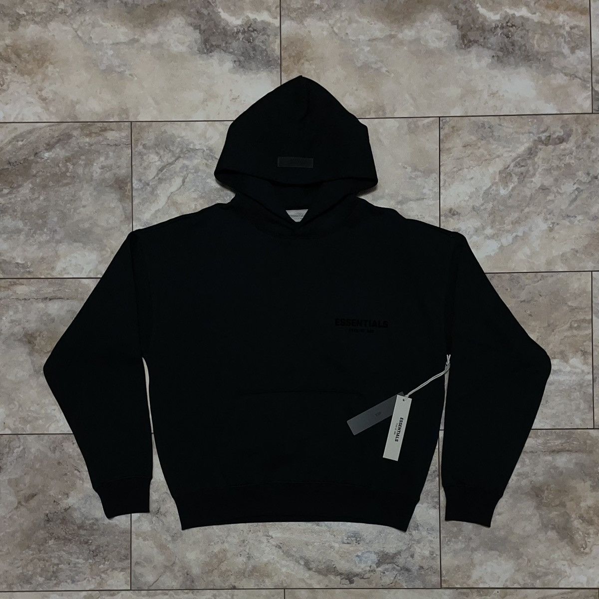 Fear of God Essentials Pullover Hoodie Stretch Limo/Black XS