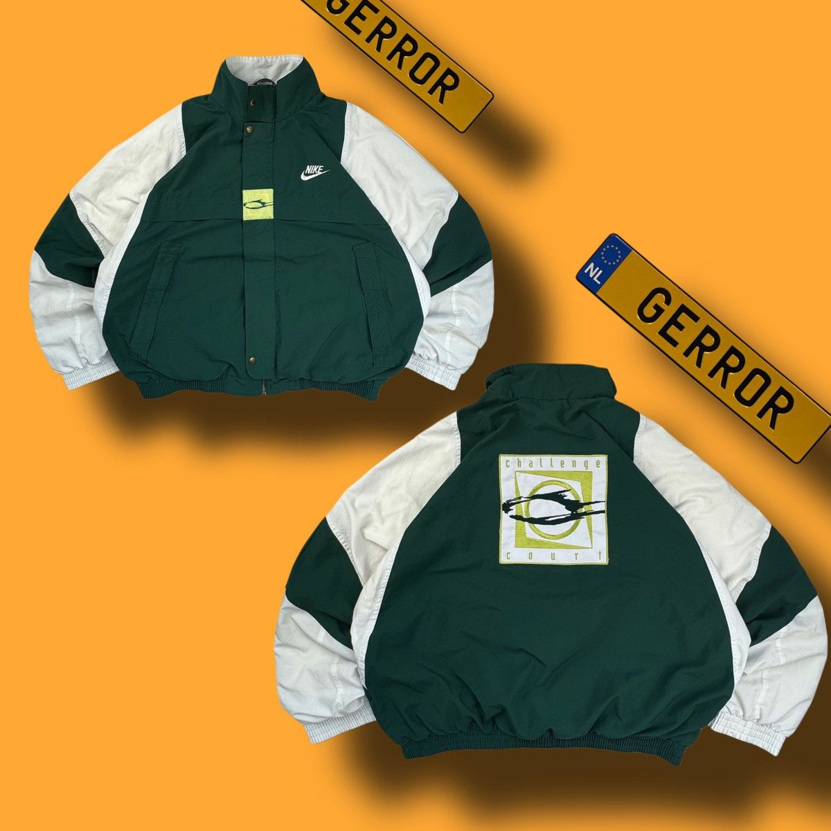NIKE CHALLENGE COURT VINTAGE BASI LOGO OVERSIZE LIGHT JACKET
