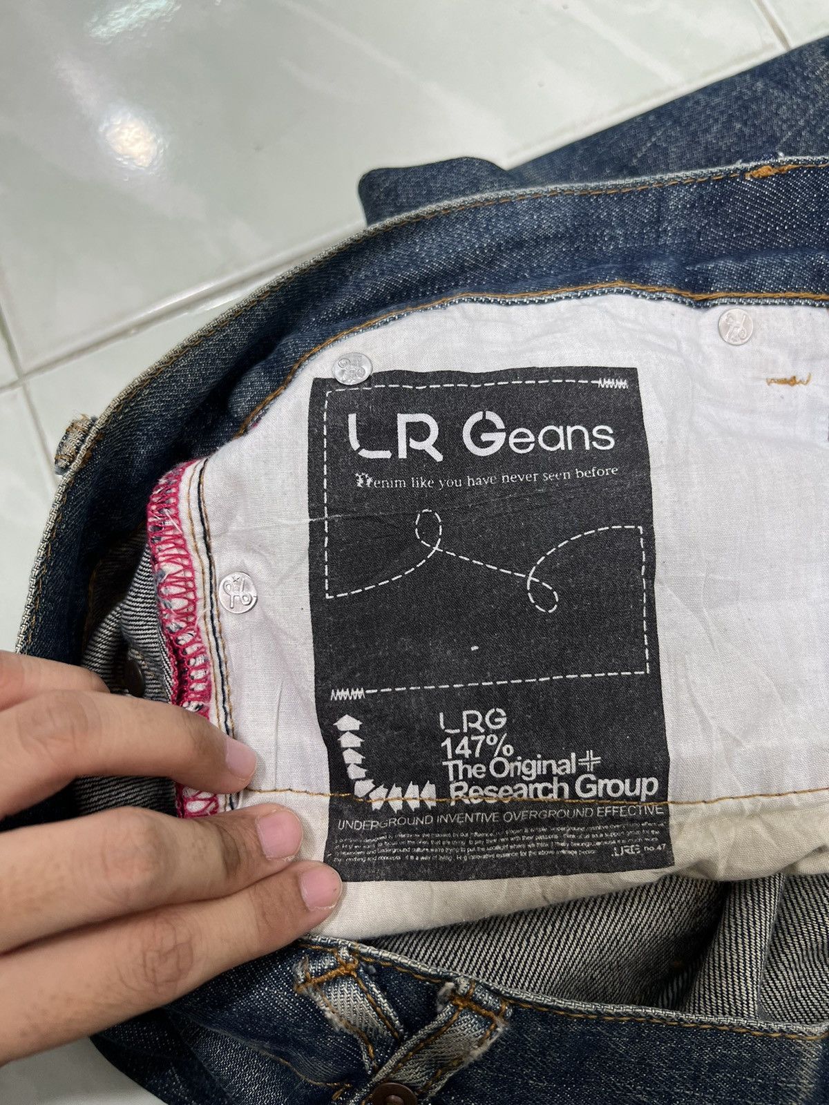 LRG 🔥 LRG DYED BROKEN DENIM JEANS Size US 38 / EU 54 - 18 Thumbnail