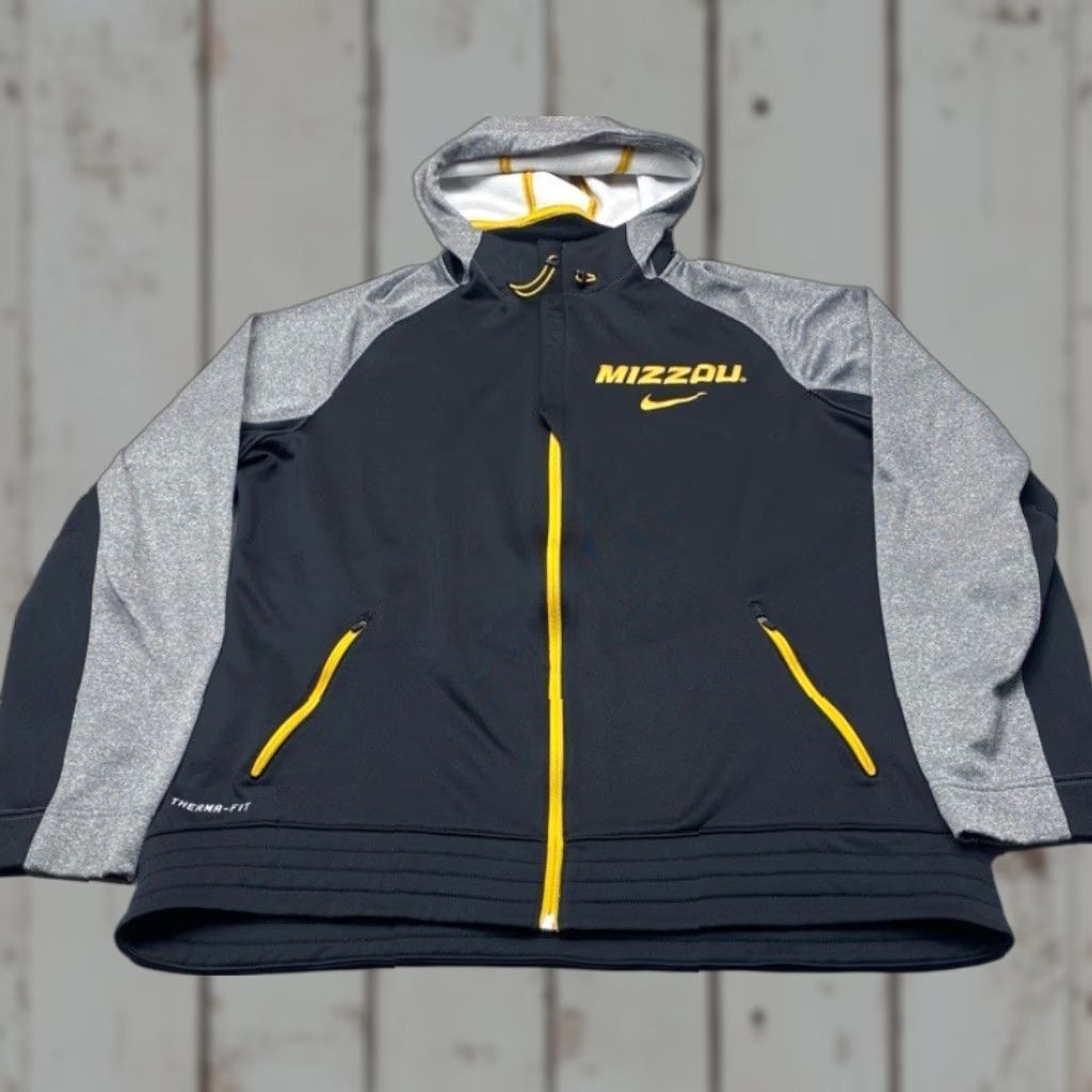 Nike VINTAGE is not applicable; Nike Mizzou Tigers Therma Fit Hoodie Logo Black Men XL NCAA Missouri 8142 Size US XL / EU 56 / 4 - 1 Thumbnail