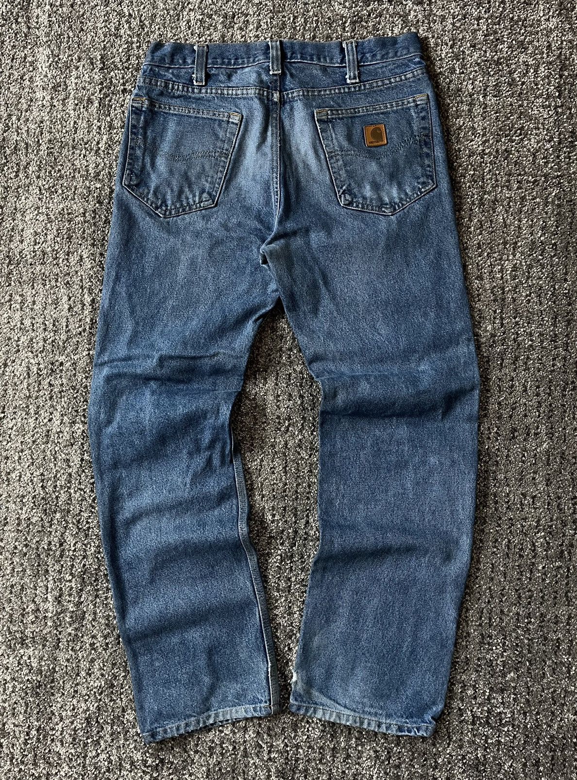 Carhartt × Vintage Vintage 90’s Carhartt Thrashed Jeans Size US 32 / EU 48 - 3 Thumbnail