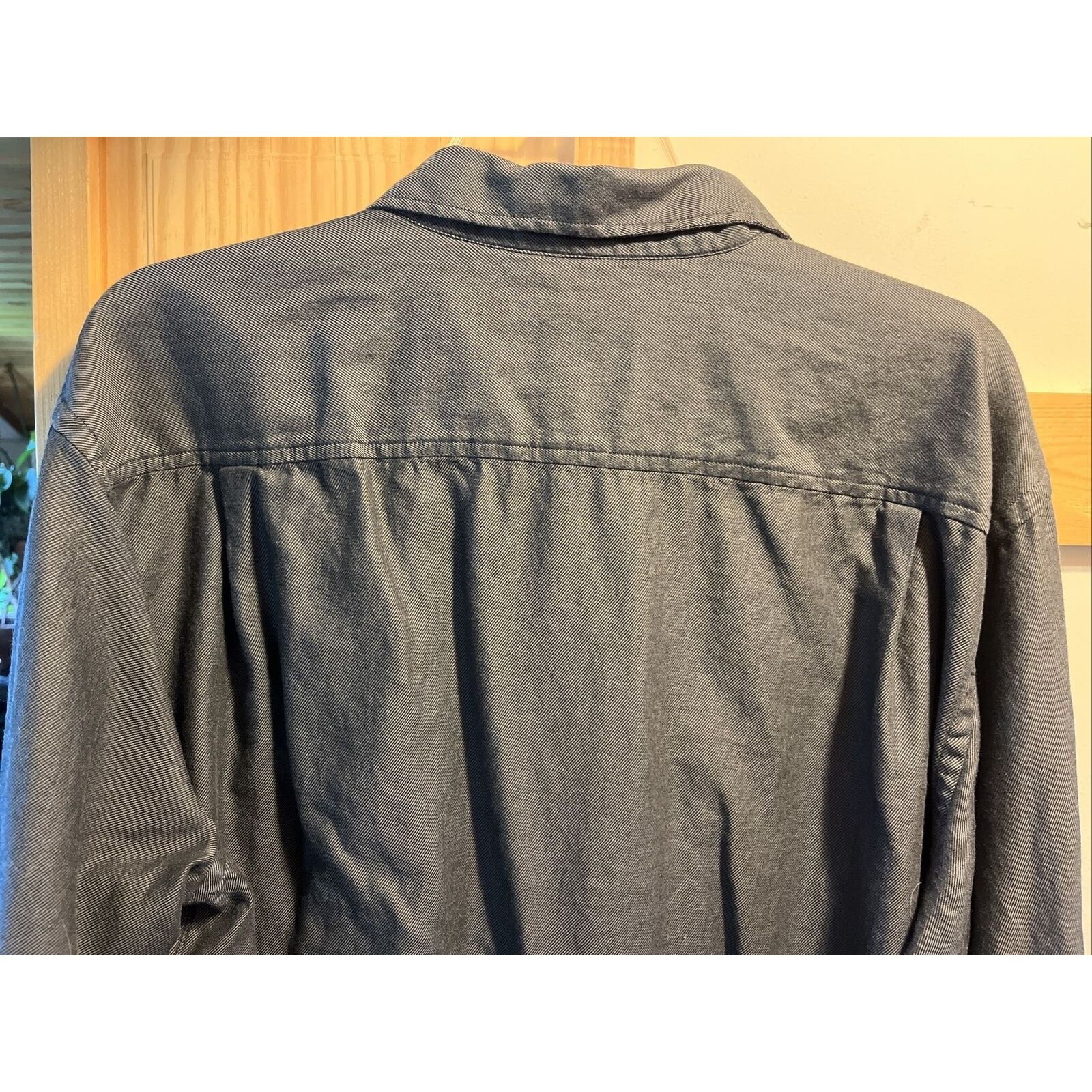 Joseph Abboud Joseph Abboud Men's XXL Dark Gray LS Button Up Cotton Shirt Size US XXL / EU 58 / 5 - 7 Thumbnail