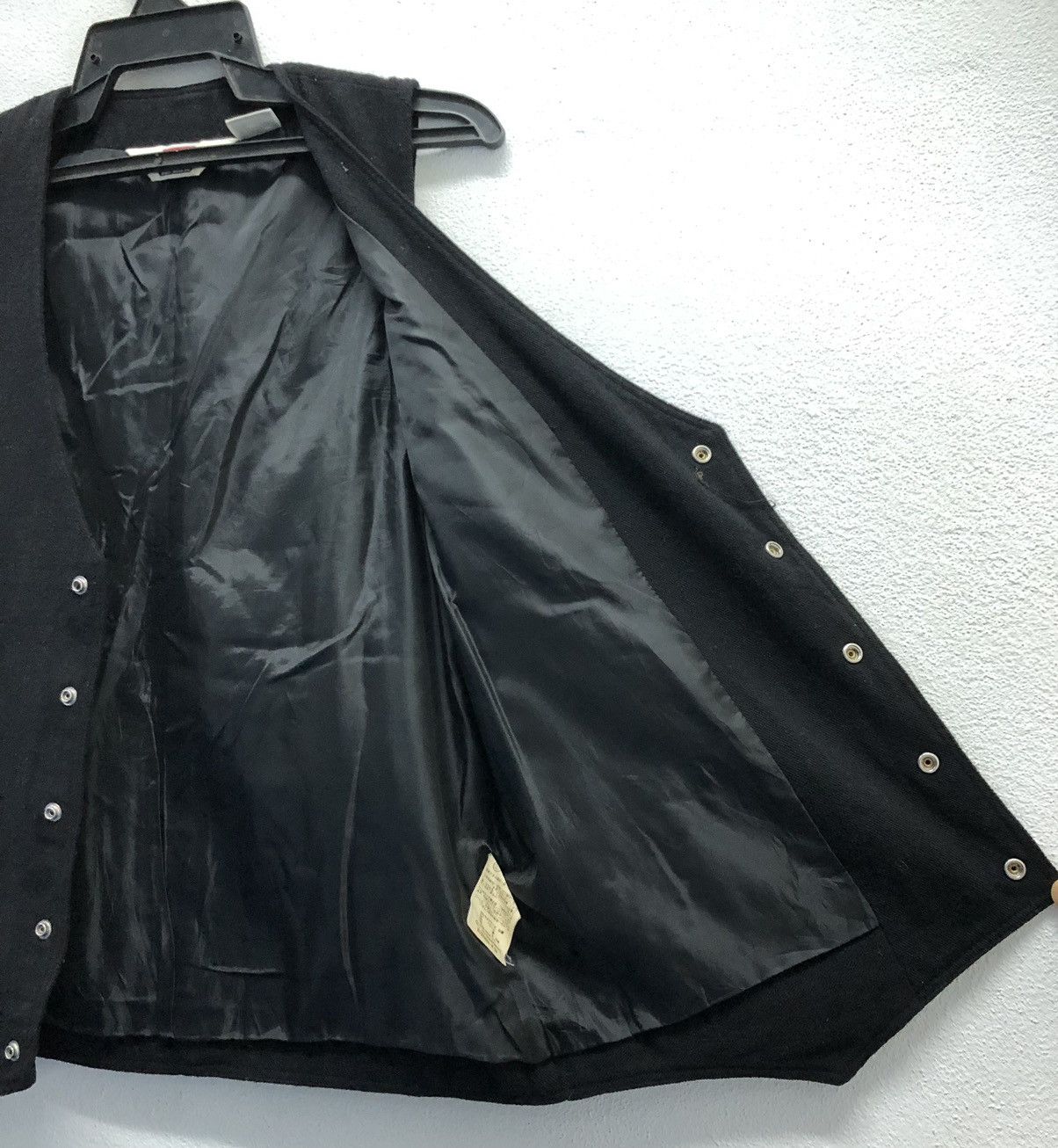 Ben Davis × Vintage Ben Davis Wool Blend Work Vest - Black - Size L Size US L / EU 52-54 / 3 - 11 Thumbnail