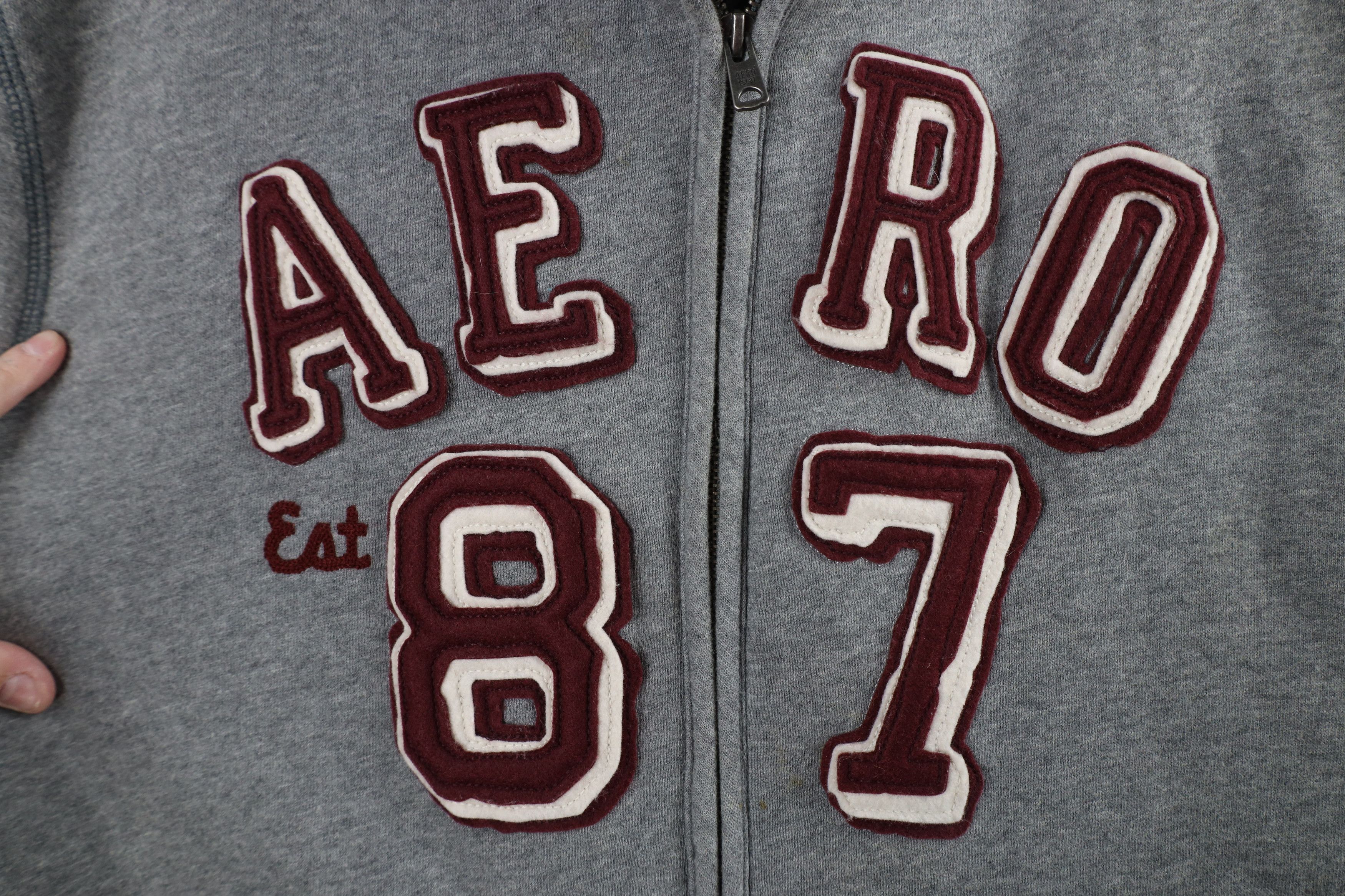 Aeropostale × Vintage Vintage Y2K Aeropostale Lined Full Zip Hoodie Sweatshirt Size US XL / EU 56 / 4 - 4 Thumbnail
