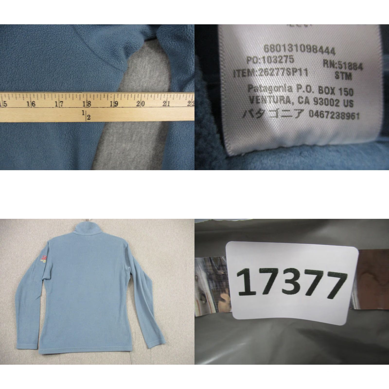 Patagonia Patagonia Pullover Womens Medium Blue Quarter Zip Fleece Embroidered Lilly 36227 Size M / US 6-8 / IT 42-44 - 8 Thumbnail
