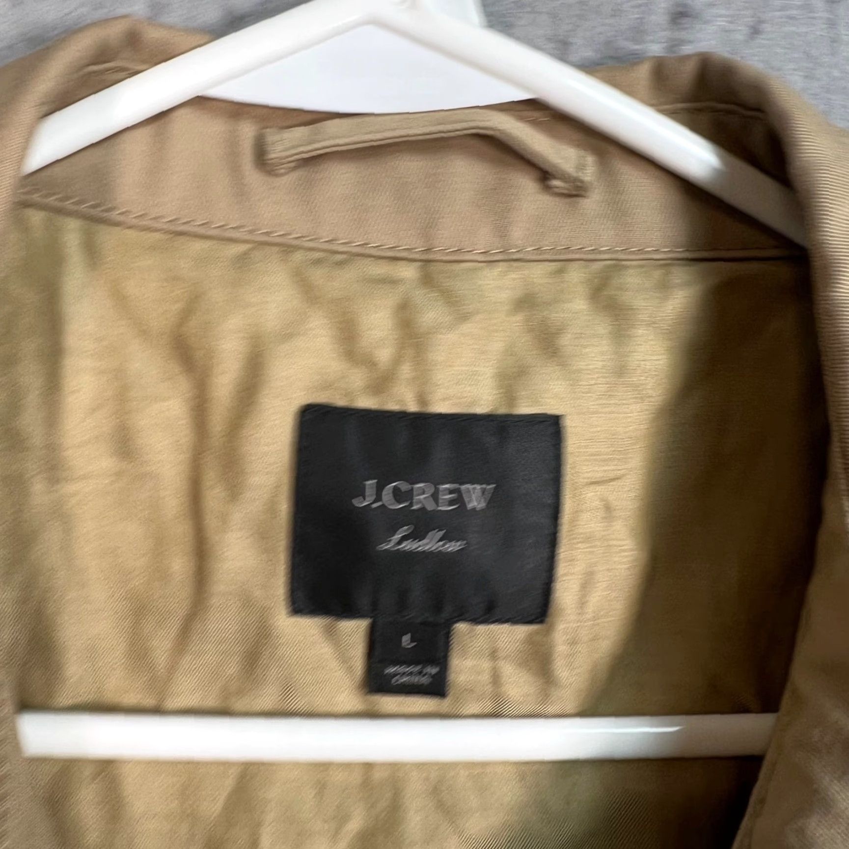 J.Crew J.CREW Ludlow Icon Mens Size Large Khaki Trench Coat Double-Breasted Belted Size US L / EU 52-54 / 3 - 3 Thumbnail