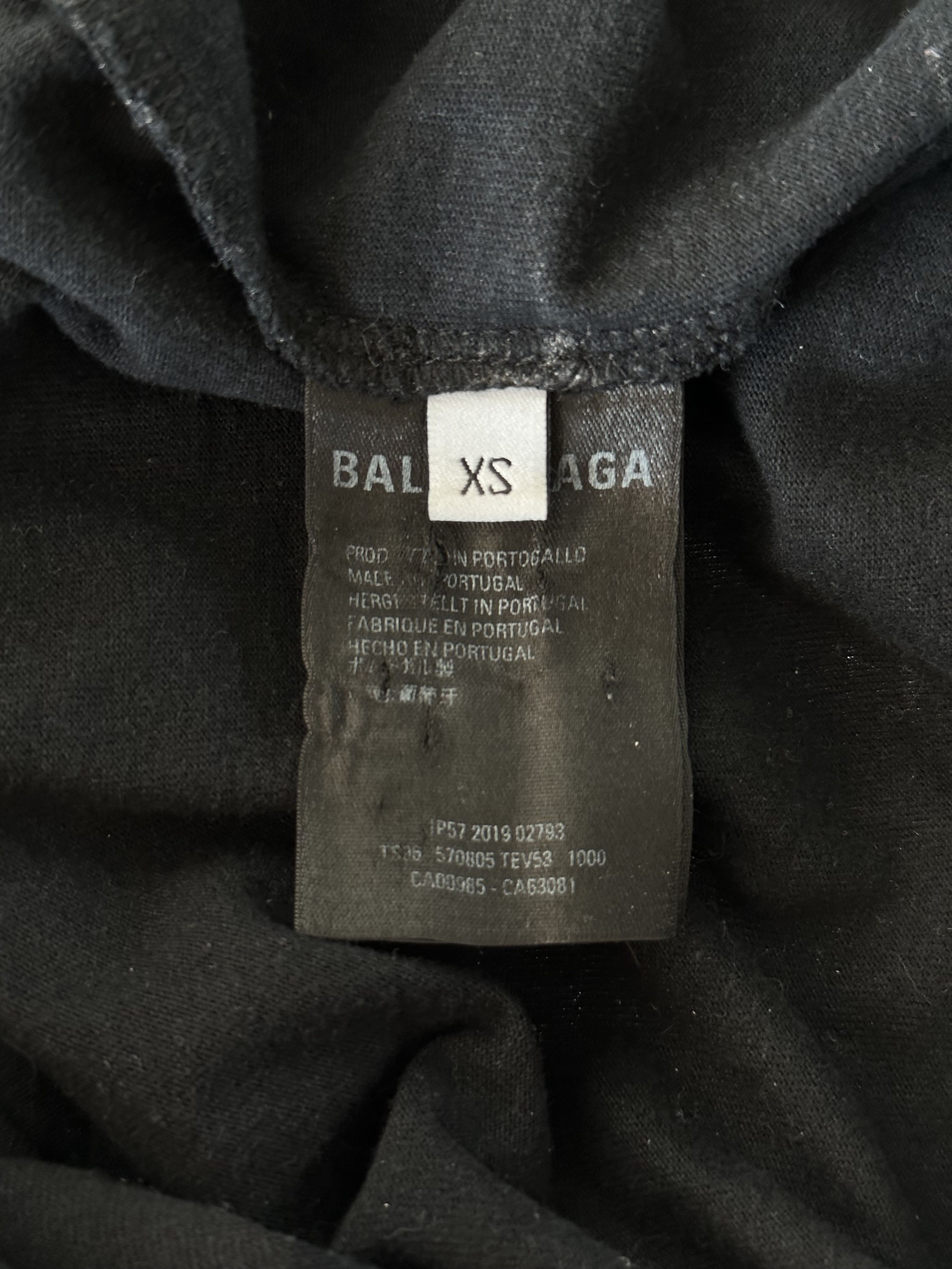 Balenciaga Balenciaga Black Rainbow Logo T-Shirt Size US XS / EU 42 / 0 - 3 Thumbnail