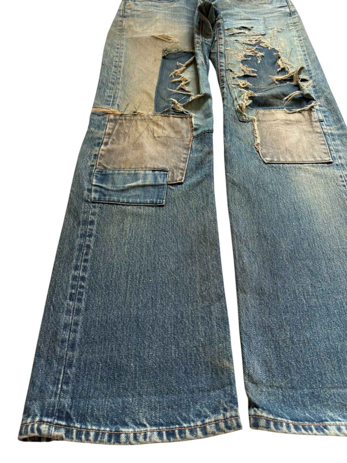 Blue Blue Japan Japanese Hr Market X Blue Blue Japan Mud Wash Loose Jeans Size US 30 / EU 46 - 6 Thumbnail