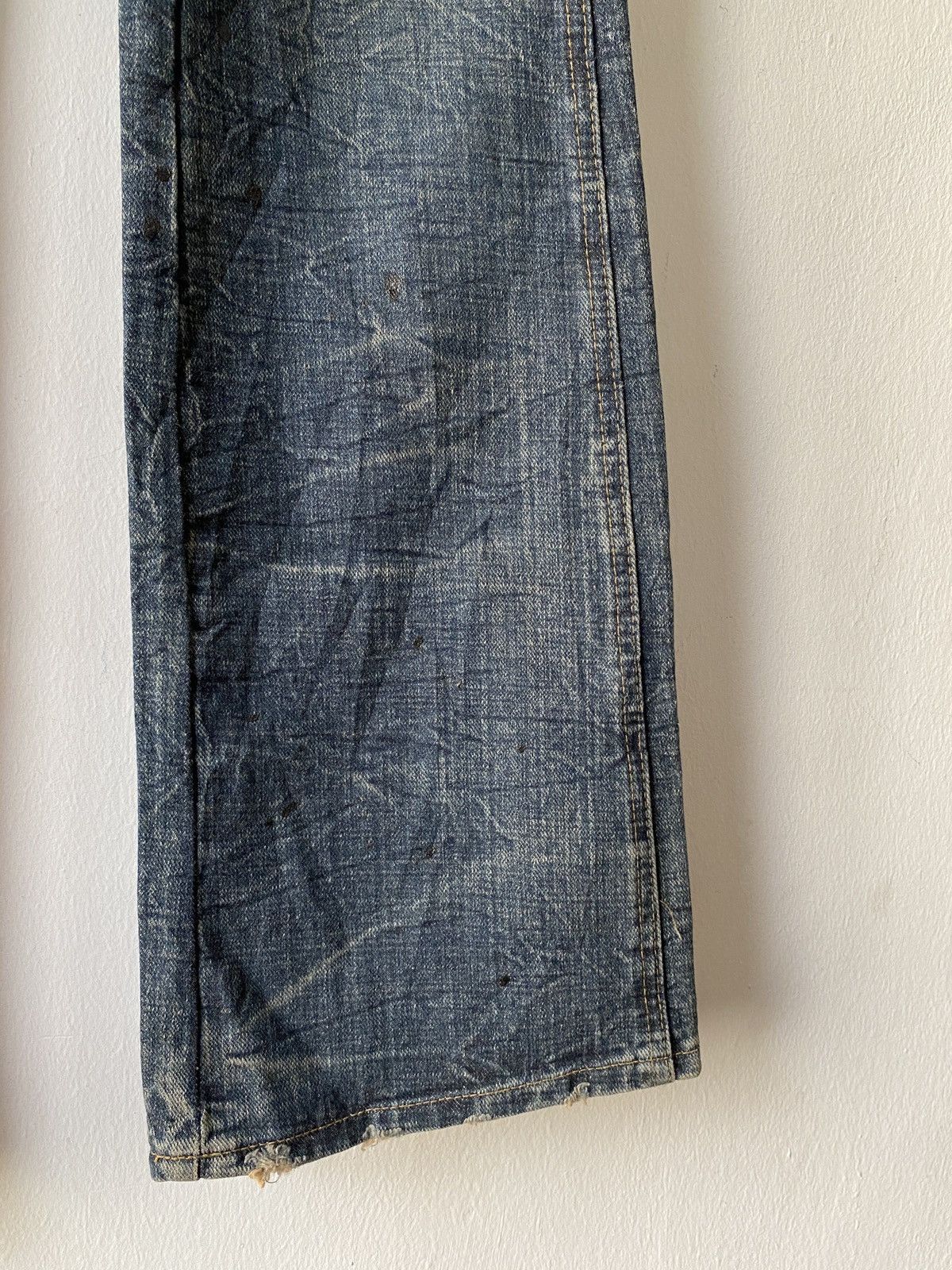 Japanese Brand Japanese Brand Back Rush Flare Distressed Denim Size US 29 - 5 Thumbnail