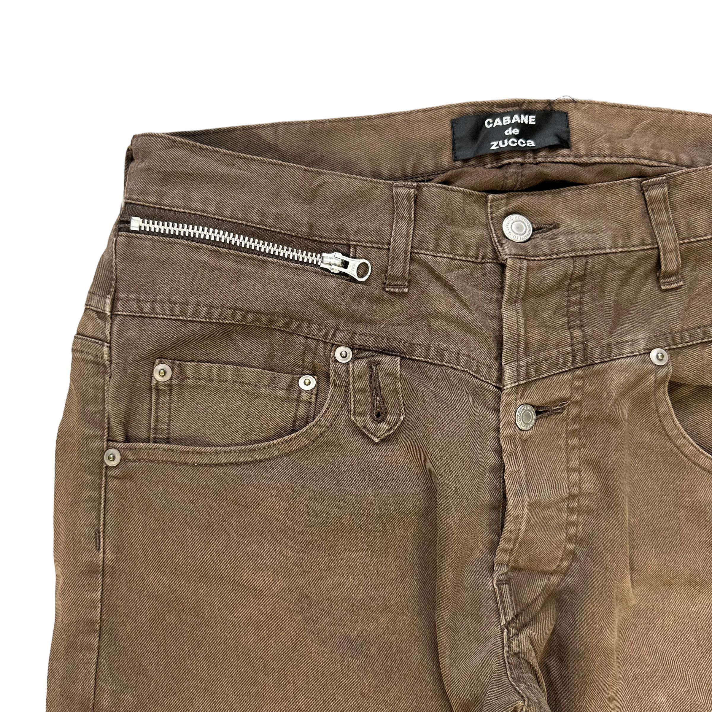 CABANE de ZUCCa CABANE DE ZUCCA RARE DESIGN CASUAL PANTS #7796-176 Size US 32 / EU 48 - 3 Thumbnail