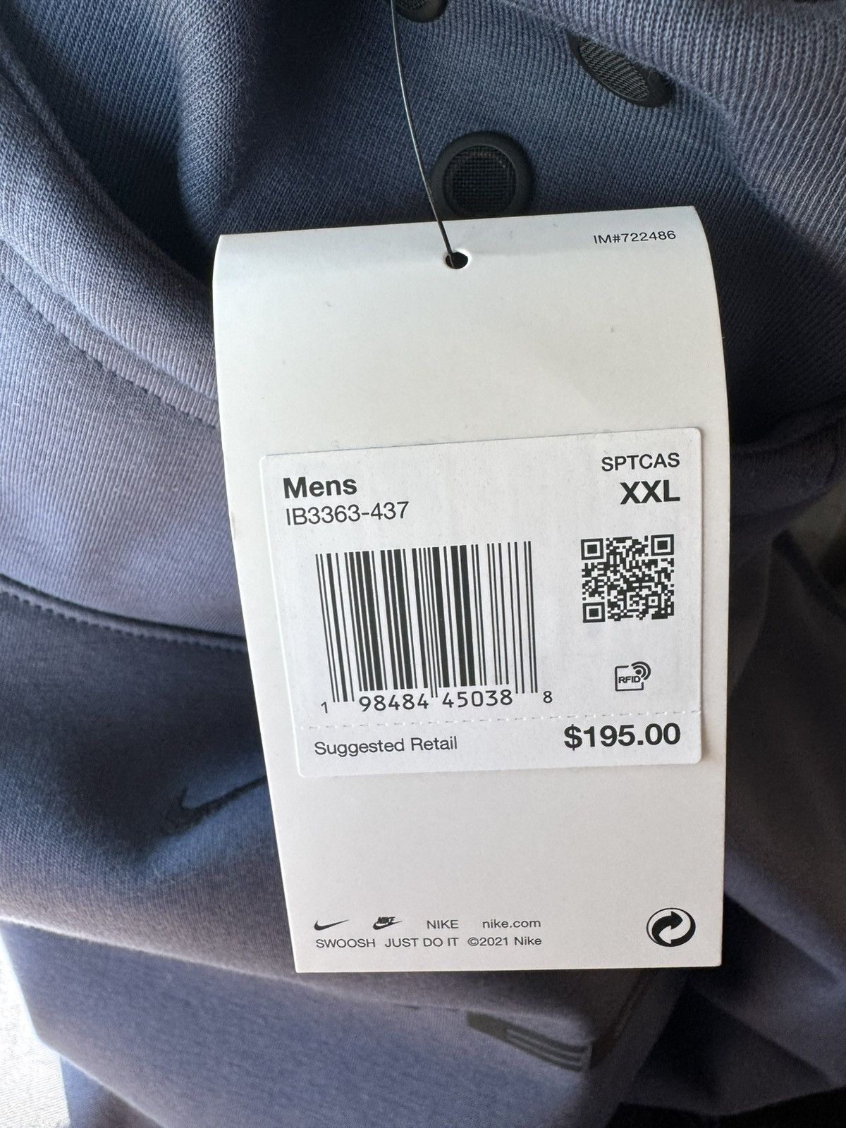 Nike Nike Tech BOREAS Hoodie (Navy XXL) Size US XXL / EU 58 / 5 - 1 Thumbnail