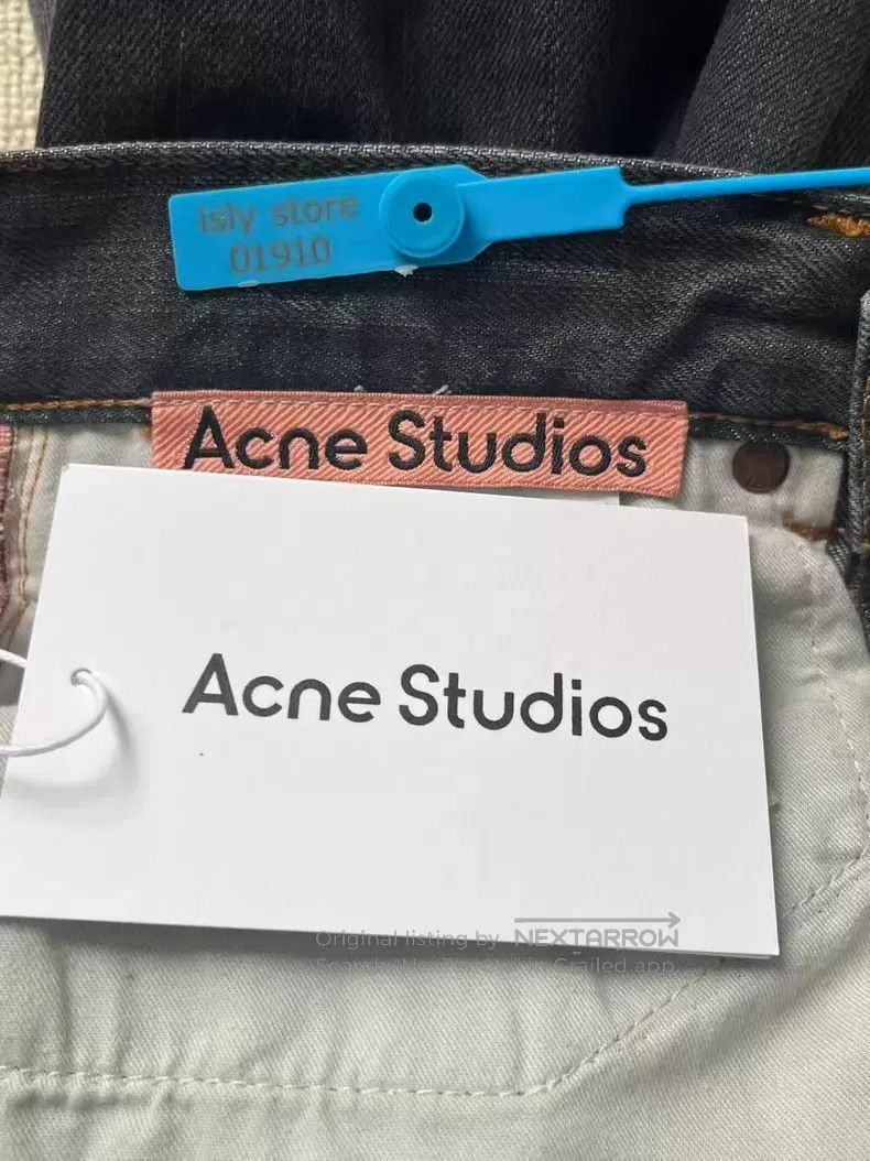Acne Studios Acne Studios 2021M Painted Wide Leg Loose Denim Pants - Bl Size US 28 / EU 44 - 5 Thumbnail