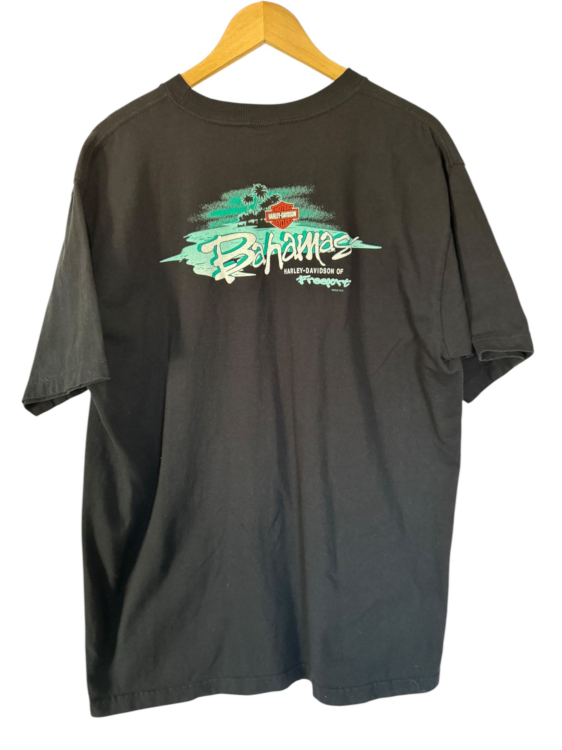 Harley Davidson × Vintage 2006 Harley Davidson Freeport Bahamas T-shirt Size US XL / EU 56 / 4 - 2 Thumbnail