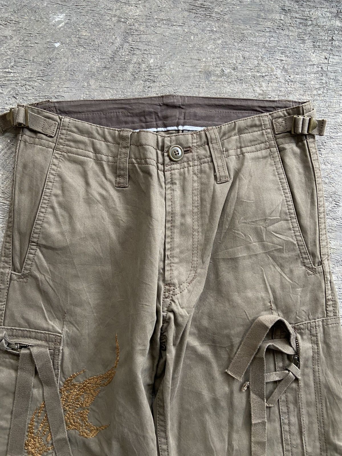 20471120 1990s 291295 Homme - Harajuku Style Cargo Bondage Pants Size US 30 / EU 46 - 3 Thumbnail