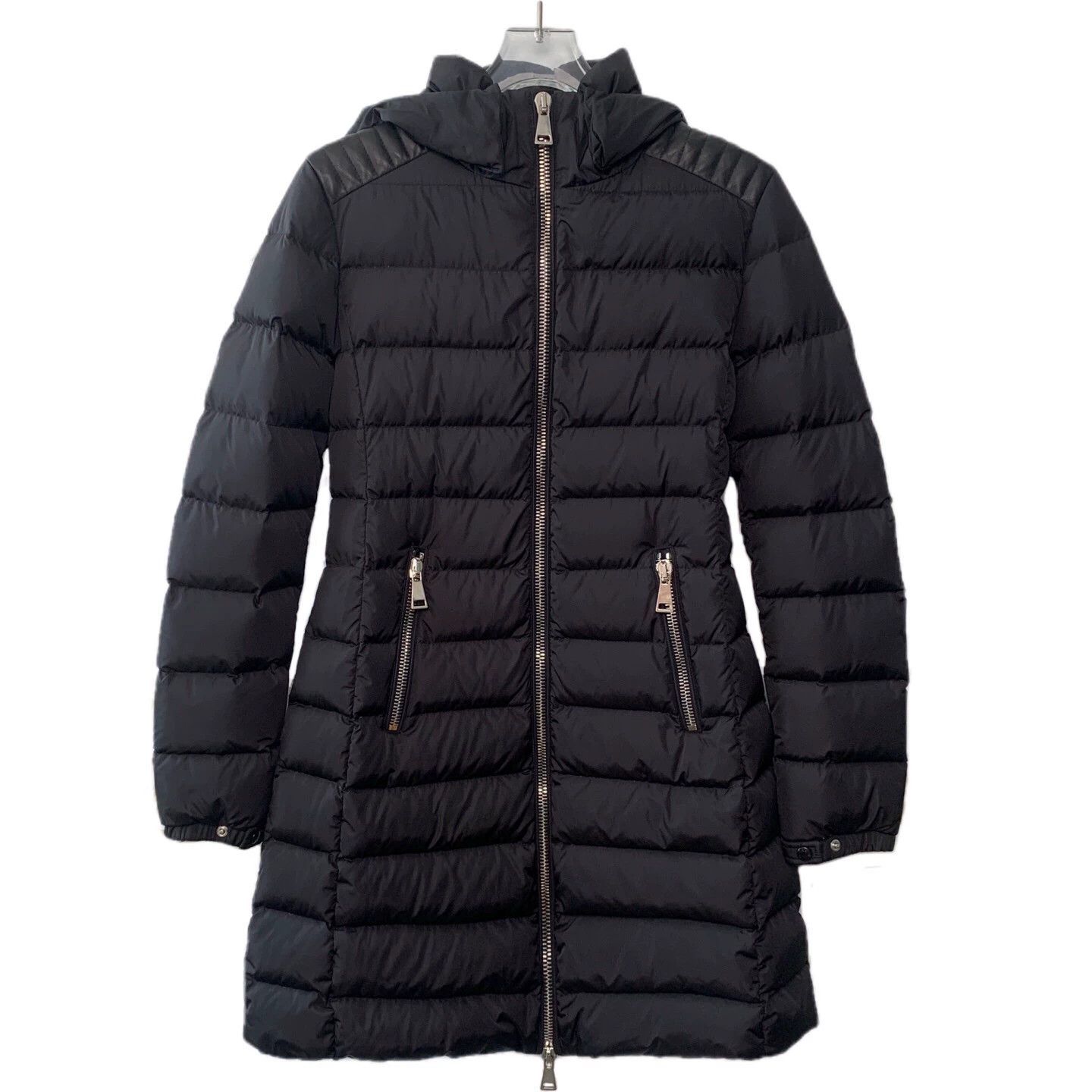 Moncler Moncler patch hooded zip-up long-sleeved down jacket, Size XXS / US 00 / IT 34 - 1 Thumbnail