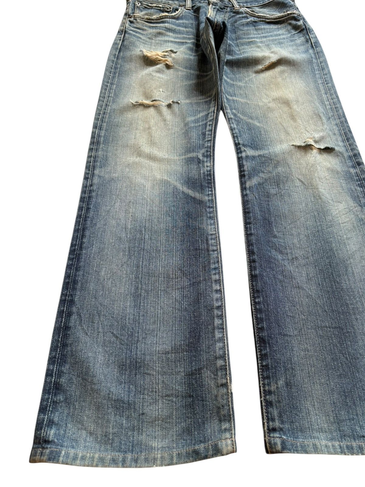 Edwin Exclusive Vintage Edwin Mud Wash Distressed Loose Jeans Size US 31 - 6 Thumbnail