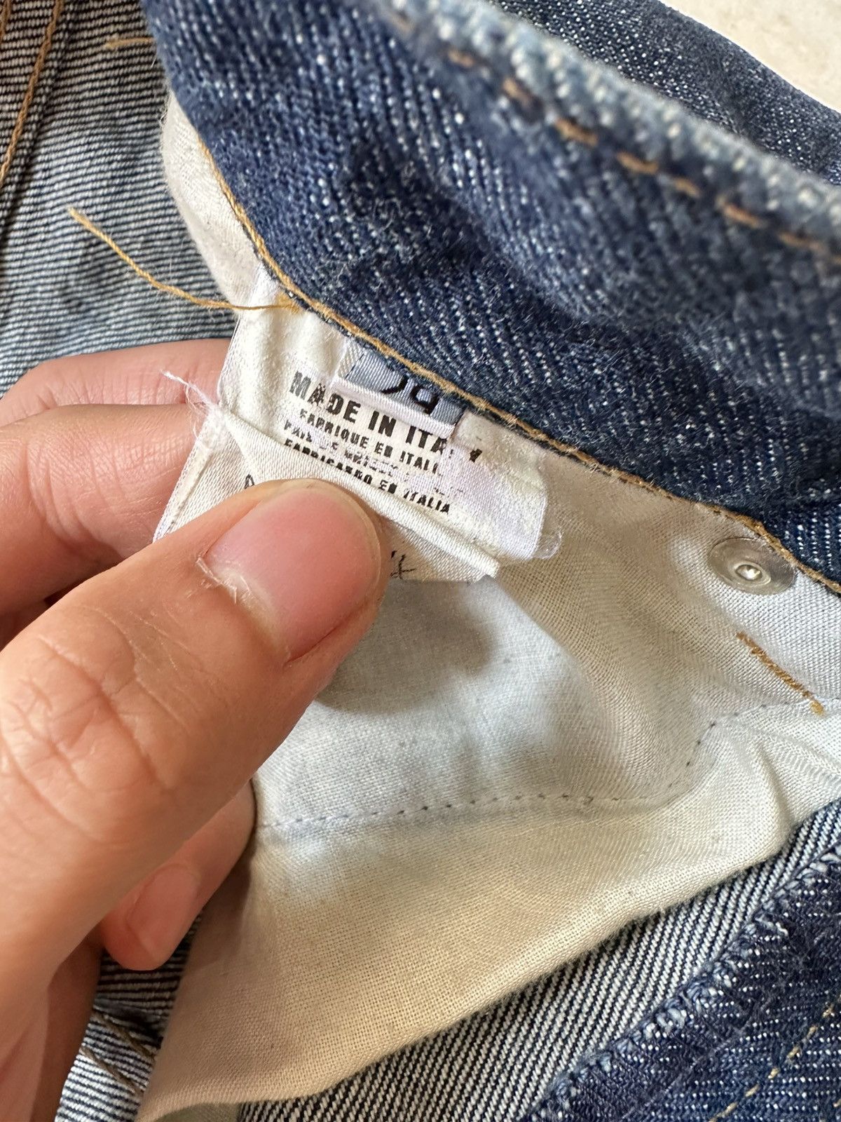 Helmut Lang Helmut lang classis cut raw denim Size US 29 - 9 Thumbnail