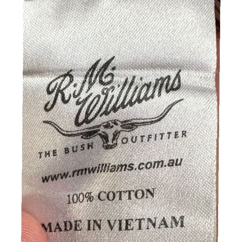 Vintage R.M. Williams Stockyard Button Up Shirt Mens Medium Tan Striped Regular Fit Long Sleeve Knit 100% Cotton Button Pocket Size US M / EU 48-50 / 2 - 5 Thumbnail