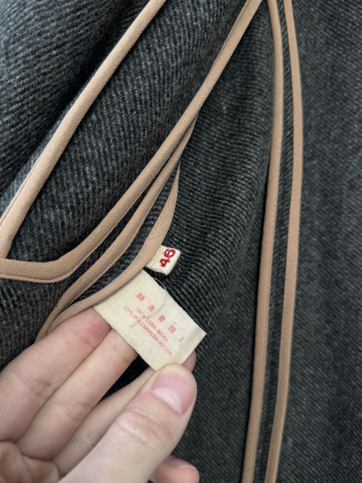 Marni Marni Trench Coat Wool Vintage Size L / US 10 / IT 46 - 12 Thumbnail