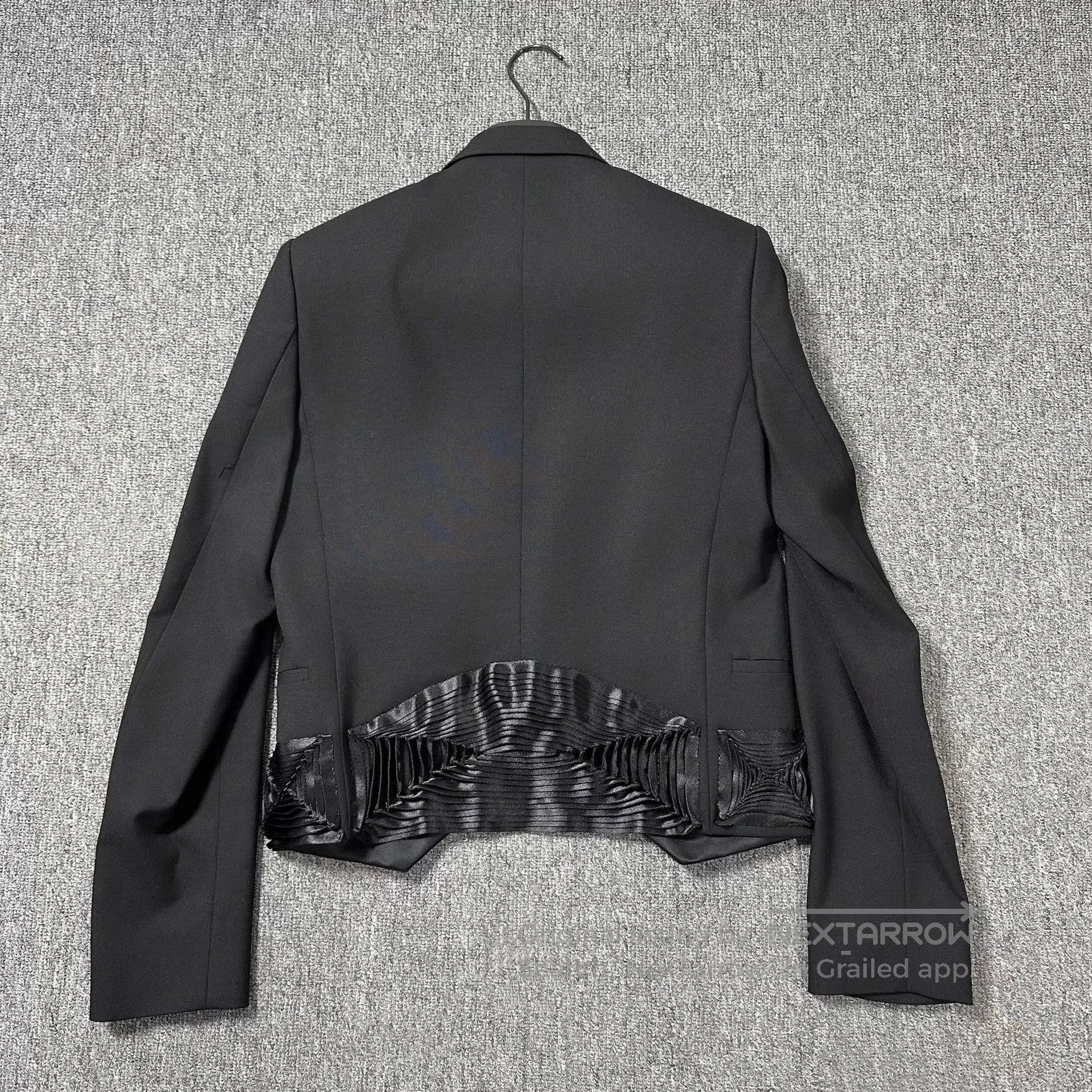 Dior Black Formal Fringe-Detailed Tailored Jacket. Size US M / EU 48-50 / 2 - 4 Thumbnail