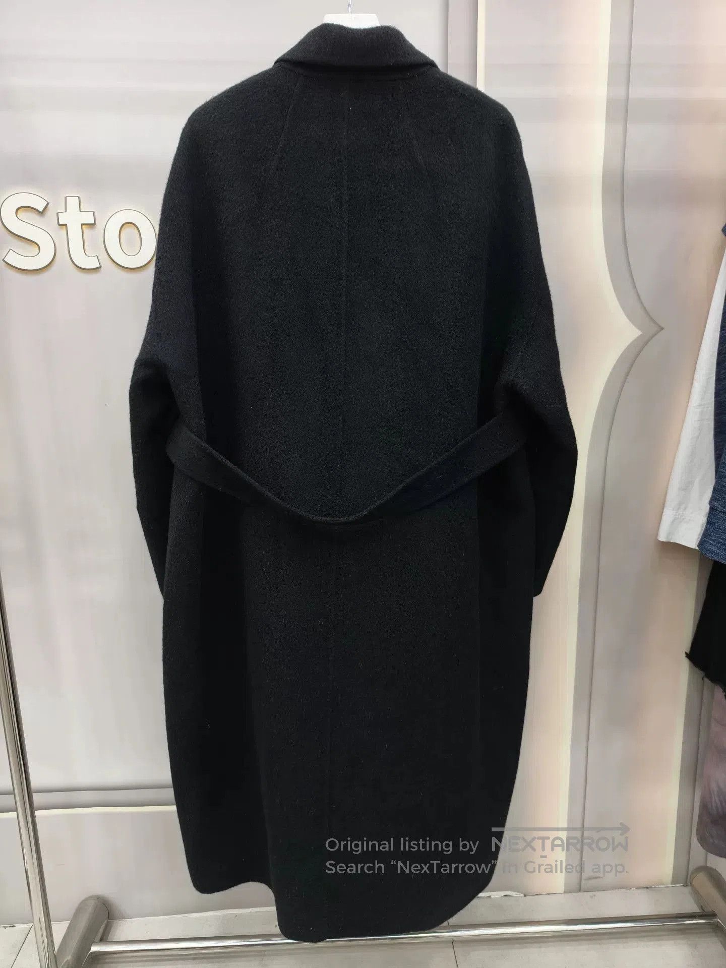 Japanese Brand Black Camel Wool Robe Coat for Women. Size S / US 4 / IT 40 - 5 Thumbnail