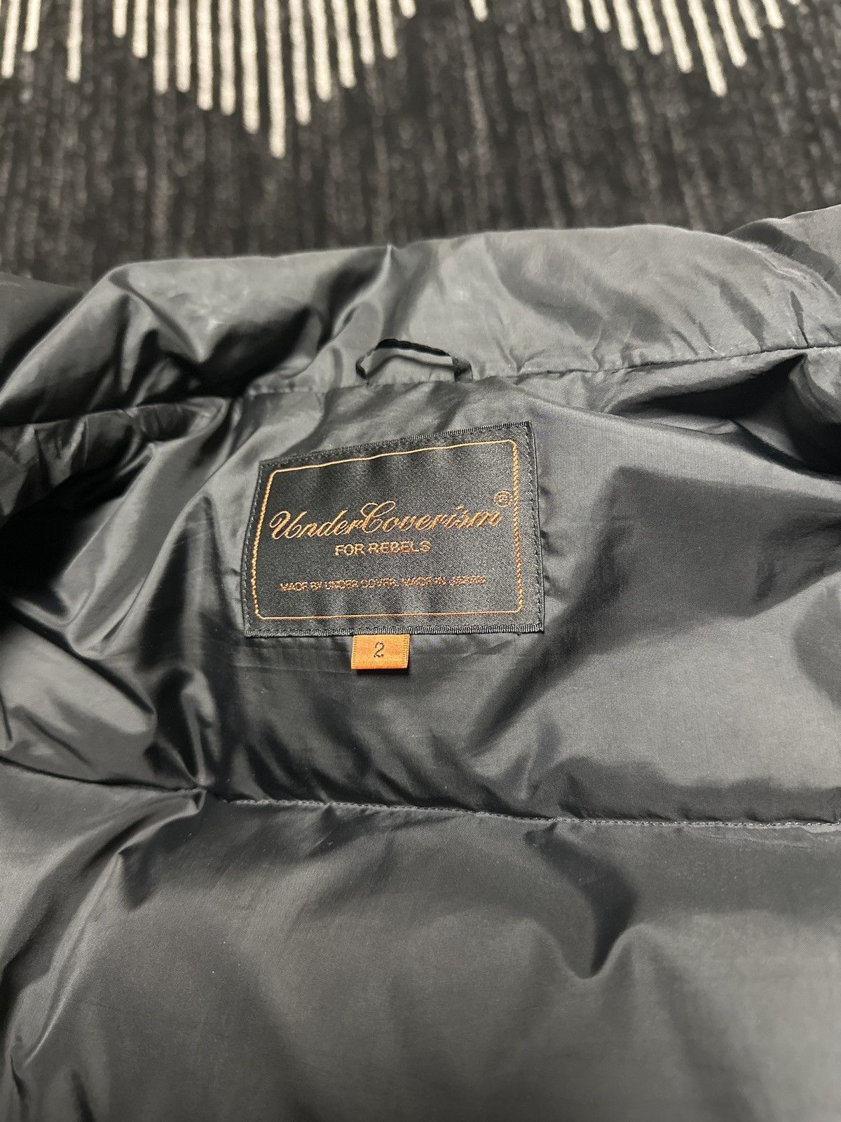 Undercover Undercoverism black leather sleeve down jacket Size US M / EU 48-50 / 2 - 3 Thumbnail