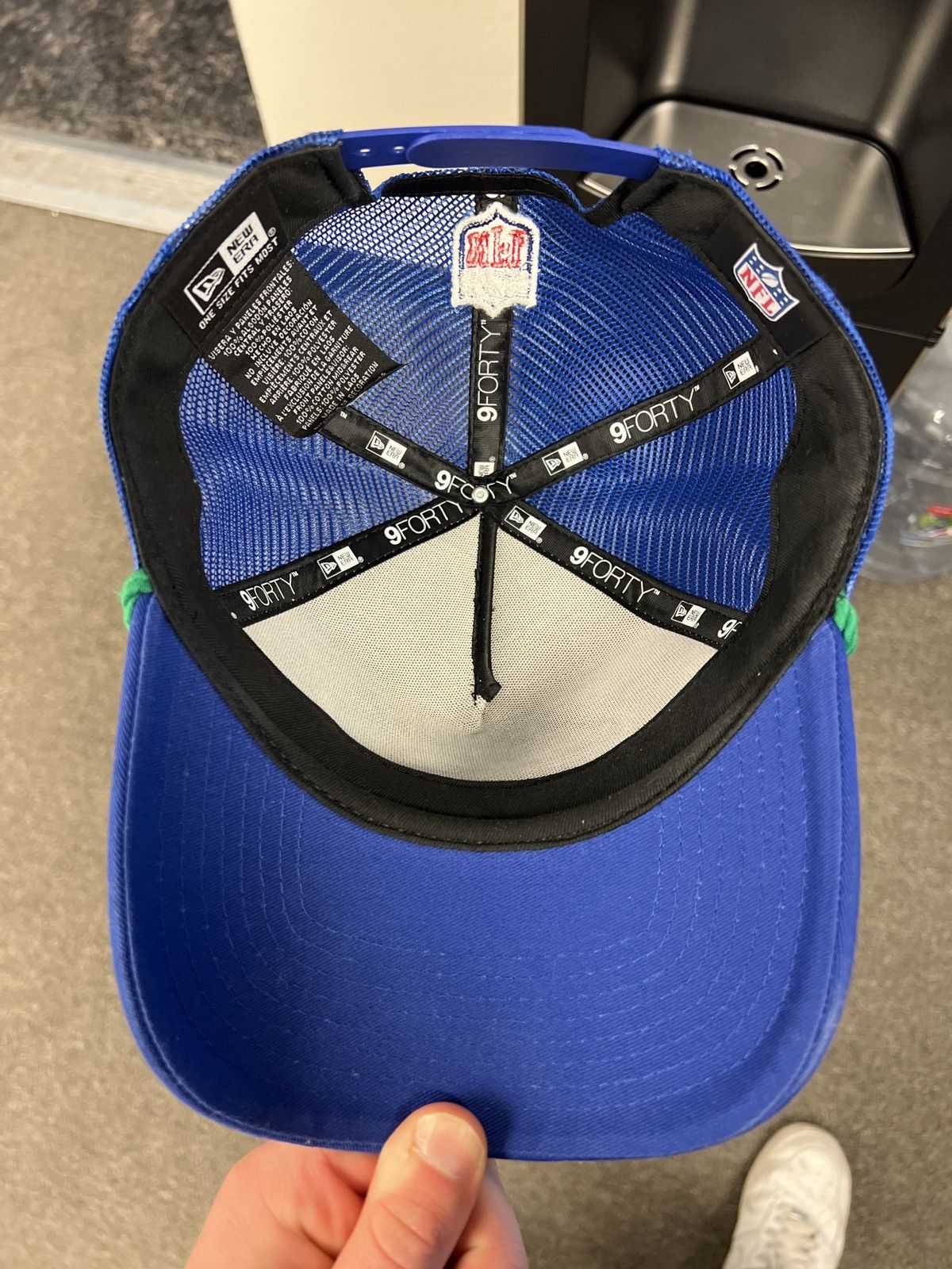 New Era Seahawks 2024 Sideline History A-Frame Trucker Hat Size ONE SIZE - 4 Thumbnail