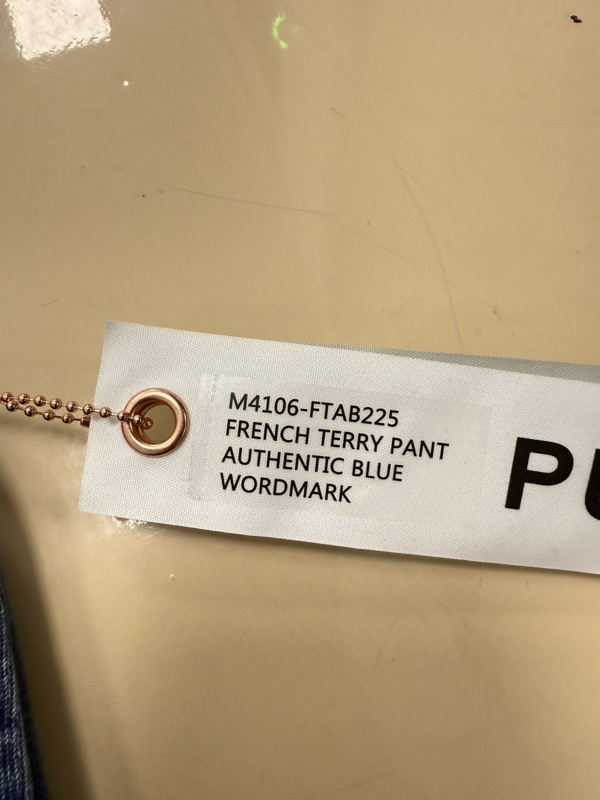 Purple Brand Purple Brand Authentic Blue Wordmark Size US 32 / EU 48 - 4 Thumbnail