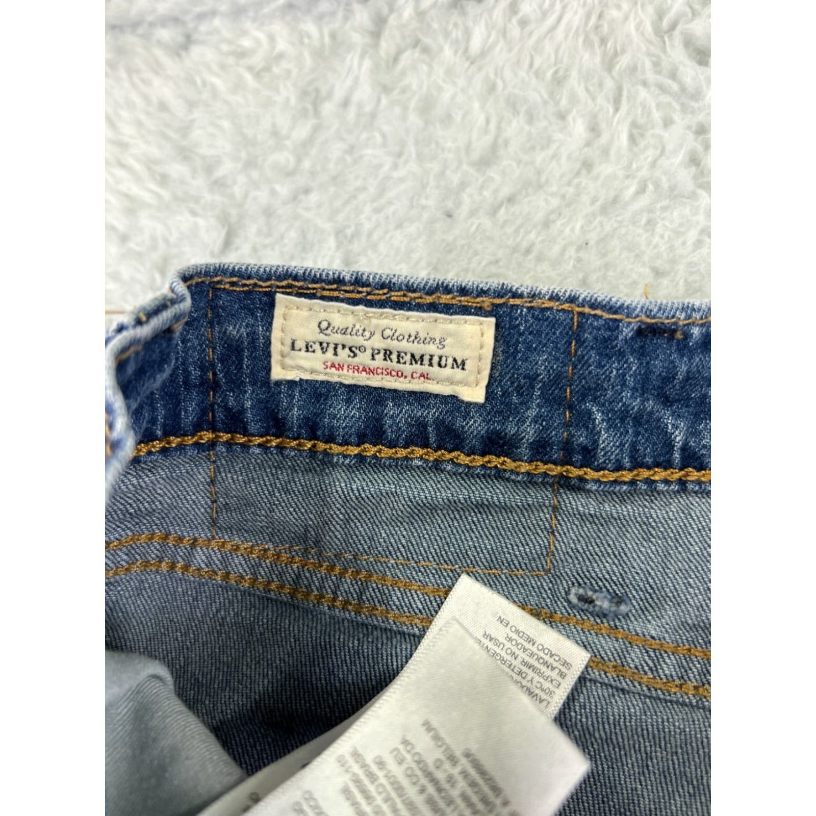 Levi's Levis Jeans Mens 40x32 Slim Straight Blue Denim 5-Pocket Cotton Blend Medium Wash Levi's 500 Series Vintage: No 511 Slim Fit Size US 40 / EU 56 - 6 Thumbnail
