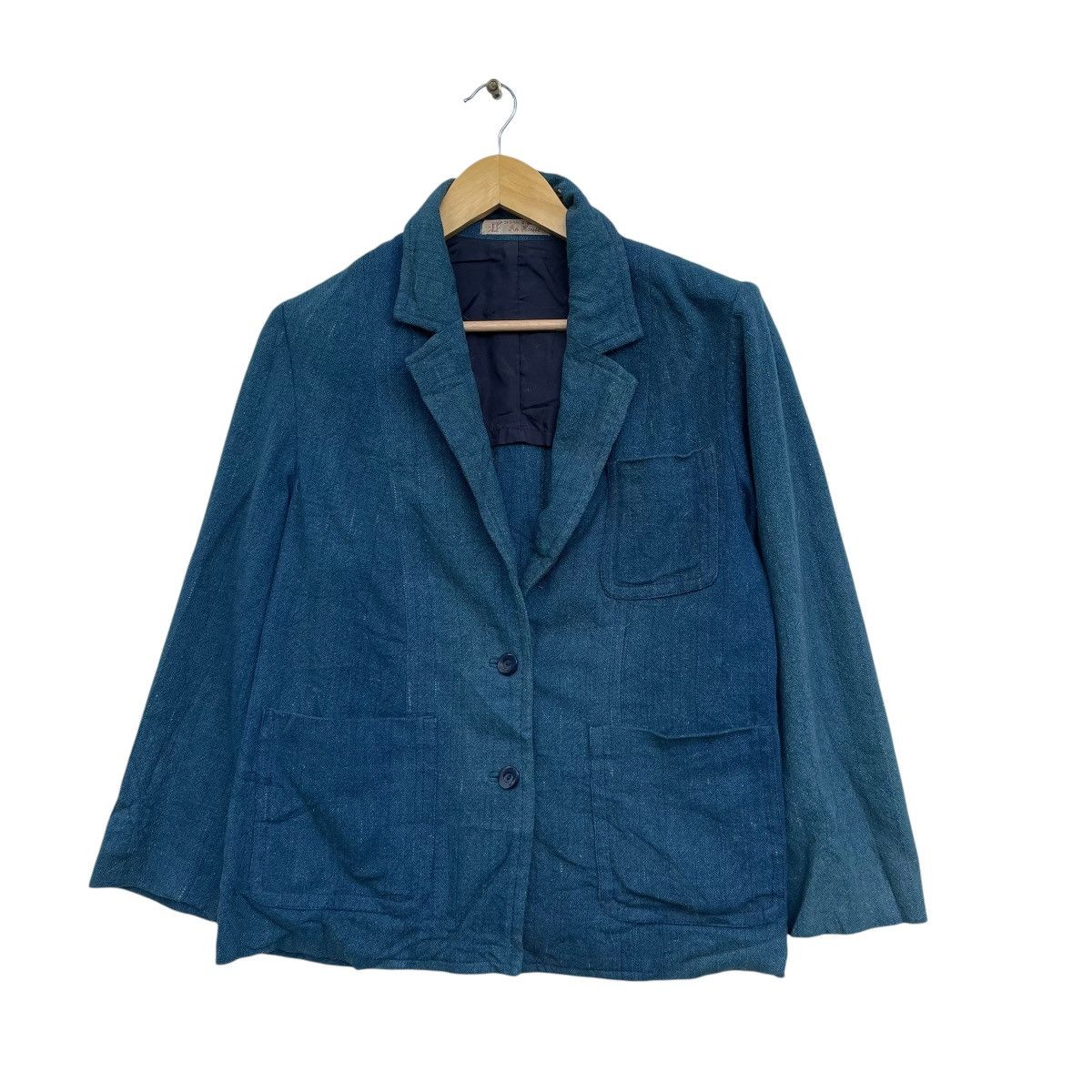 Handmade × Indigo × Japanese Brand Vintage Pin House Hand Made Indigo Inspired Kapital Size M / US 6-8 / IT 42-44 - 1 Thumbnail