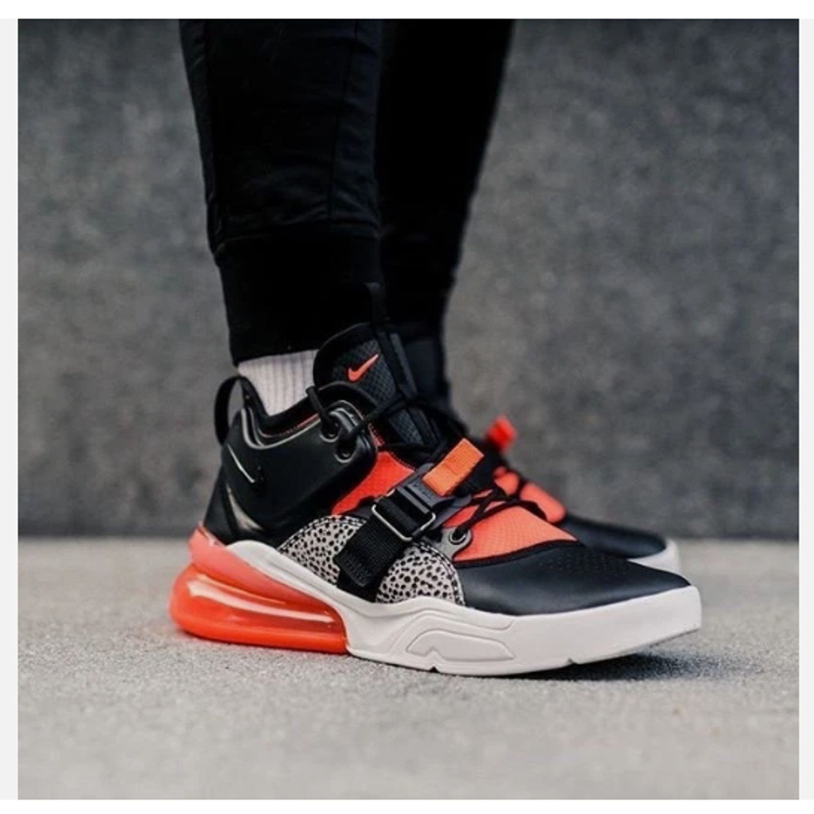 Nike NIKE Air Force 270 SAFARI Black Hyper Crimson Men's 8.5 Size US 8.5 / EU 41-42 - 2 Thumbnail