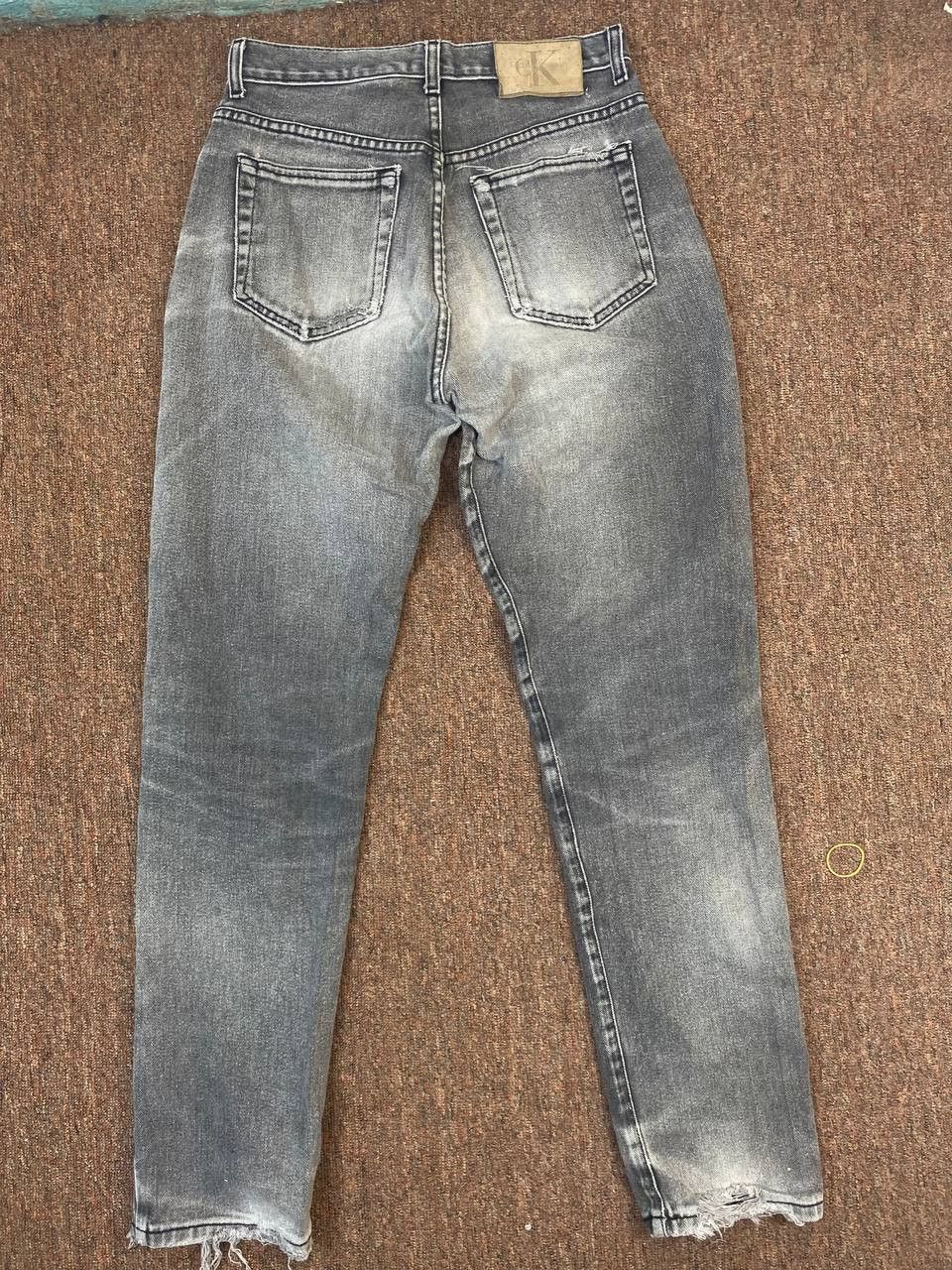 vintage calvin klein distressed denim made in usa