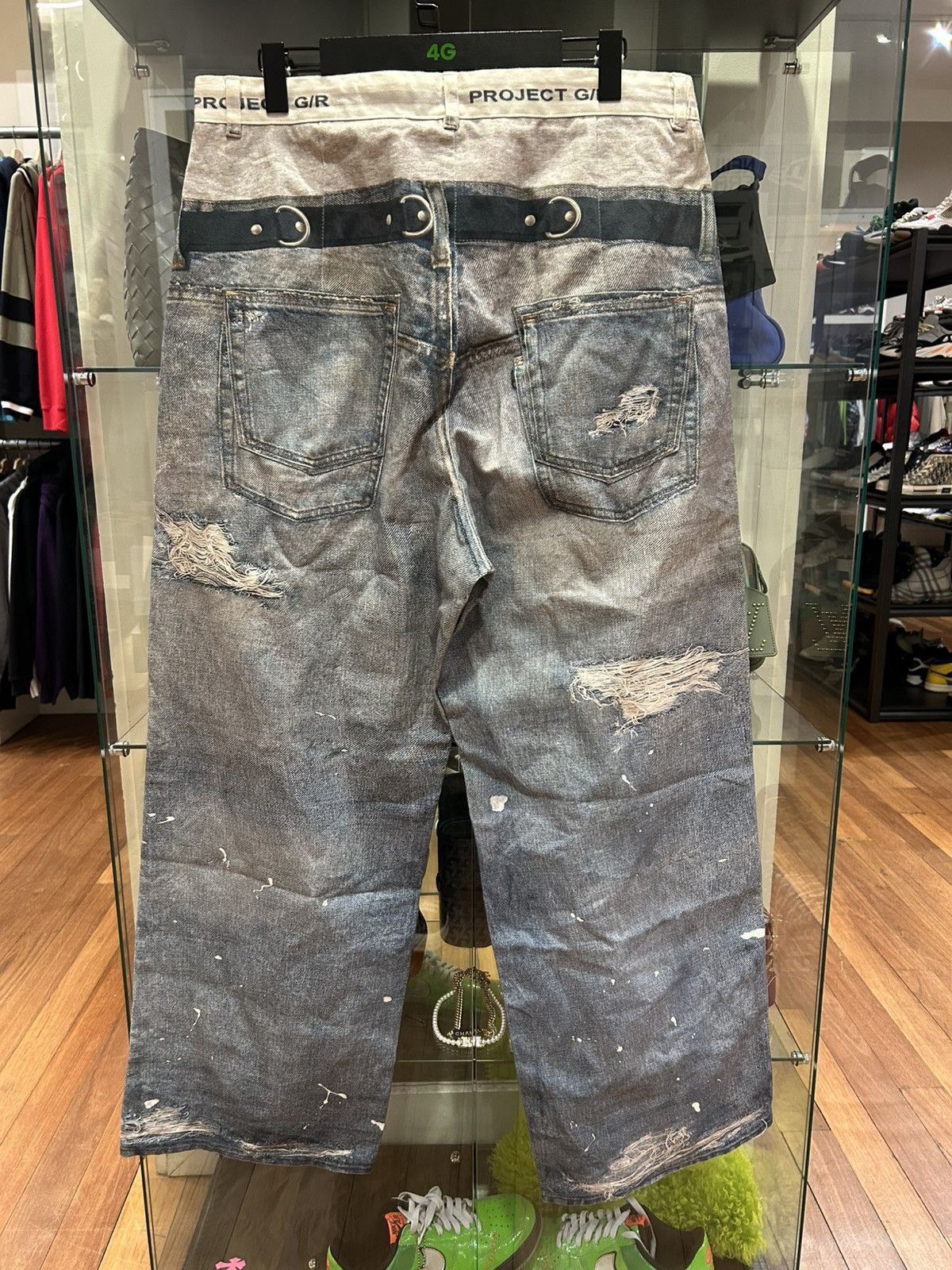 PROJECT G/R Project G/R Trompe Loeil Denim Size US 36 / EU 52 - 2 Thumbnail
