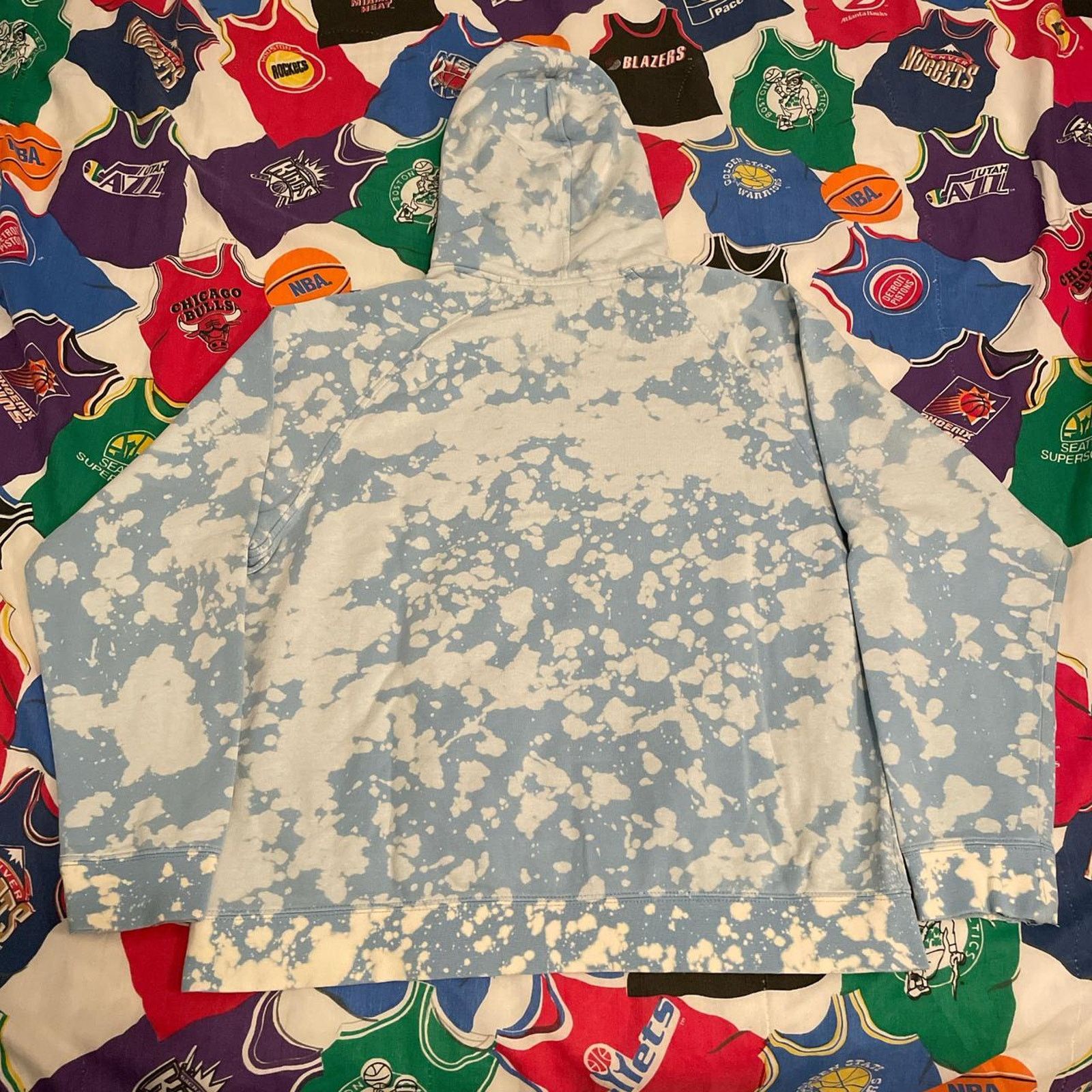 Nike Vintage Y2K 2000s Bleached Nike Silver Tag Hoodie Jacket Size US L / EU 52-54 / 3 - 2 Thumbnail