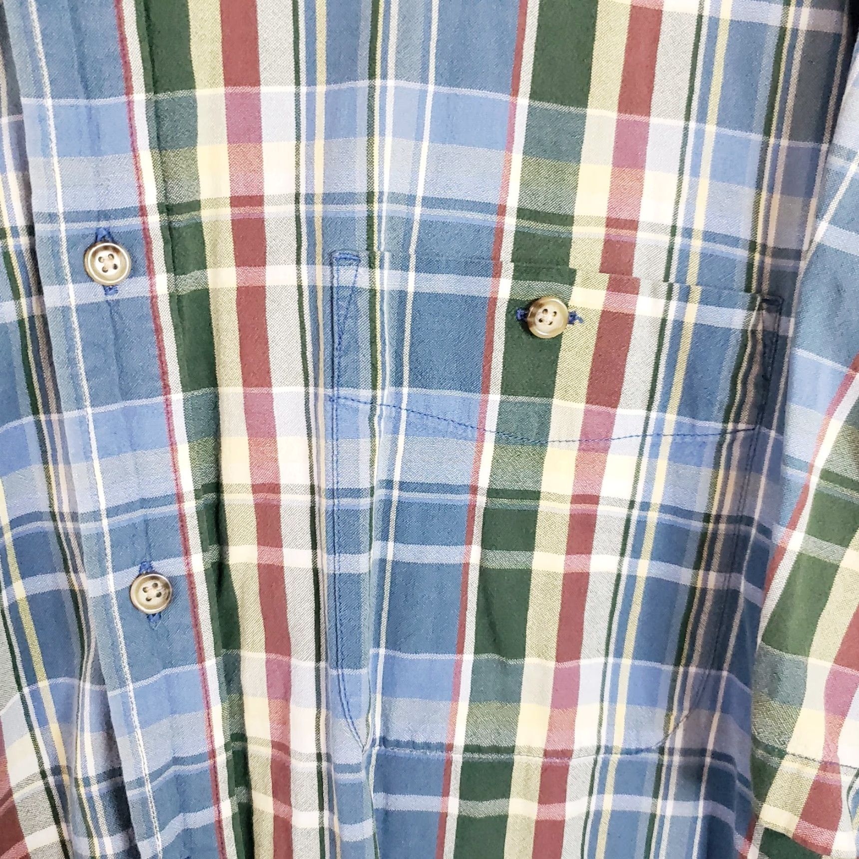 Eddie Bauer Eddie Bauer Shirt Mens XL Multicolor Plaid Short Sleeve Button Up Cotton Outdoor Regular Fit Mens XL Multicolor Plaid Short Sleeve Button-Up Shirt Size US XL / EU 56 / 4 - 4 Thumbnail