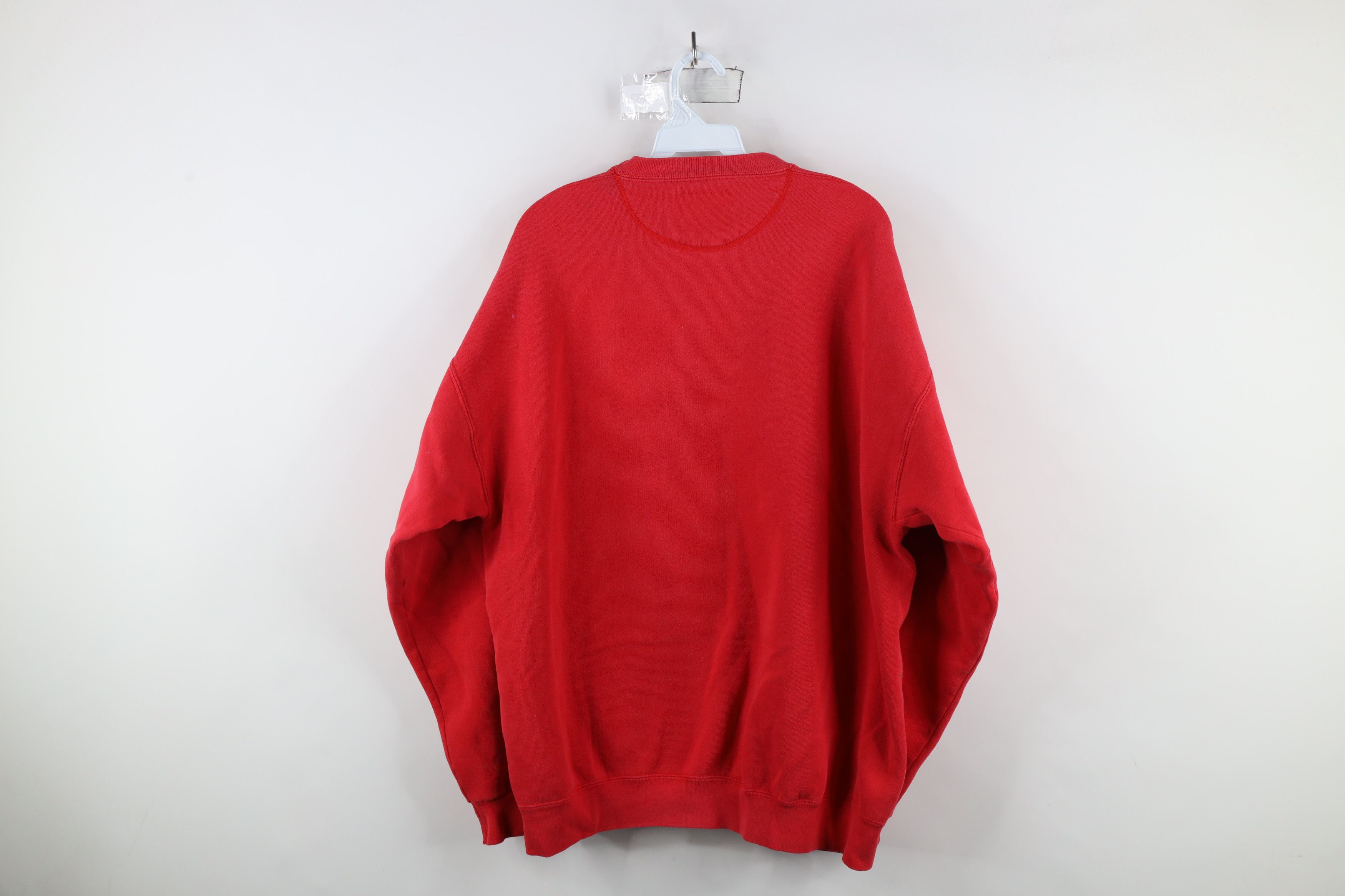 Vintage Vintage 90s Spell Out Champps Michigan Sweatshirt Red USA Size US XL / EU 56 / 4 - 14 Thumbnail