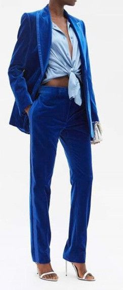 Tom Ford o1loc1c0924 PAW448 Woven Pant in Blue Size 25" / US 0 / IT 36 - 3 Thumbnail