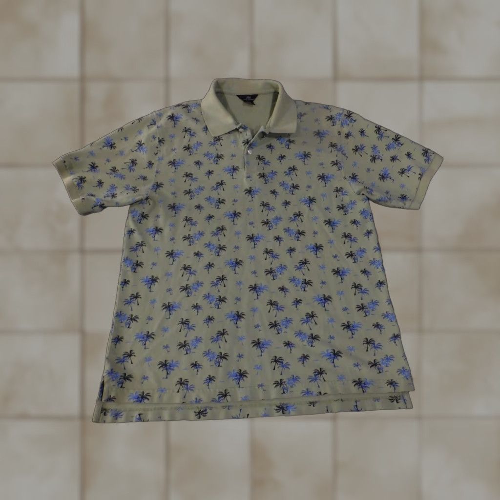 Brooks Brothers Brooks Brothers 346 Polo Shirt Mens Large Palm Tree Print Short Sleeve Cotton Green Polo Shirt Mens Large Palm Tree Print Tropical Summer Guru Size US L / EU 52-54 / 3 - 1 Thumbnail