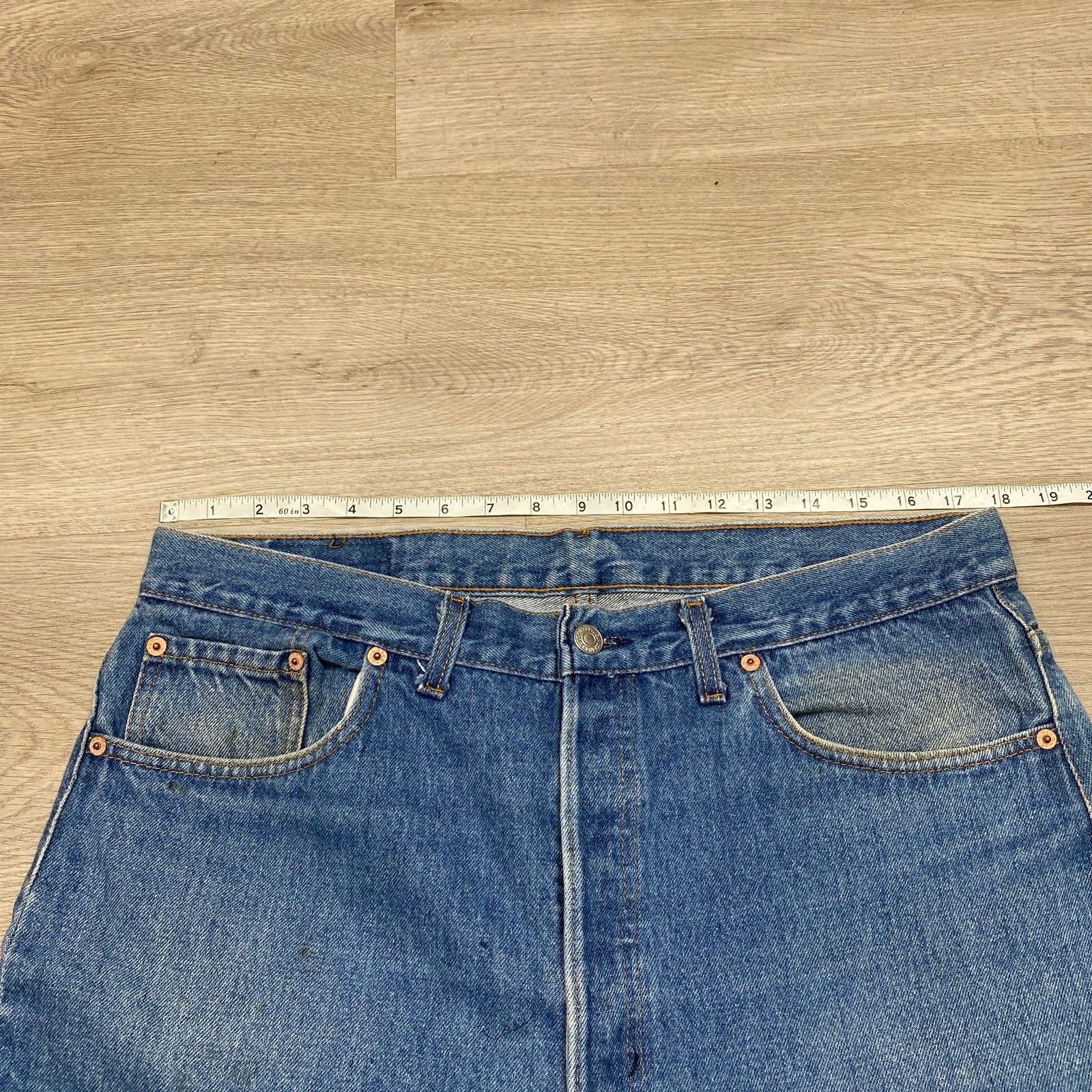 Levi's × Vintage Vintage 80s Levi's 501 Made in USA Straight Leg Jeans 36x29 Size US 36 / EU 52 - 5 Thumbnail