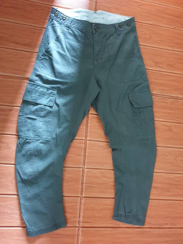Japanese Brand 💥Riche Glamour green military pant Size US 31 - 9 Thumbnail