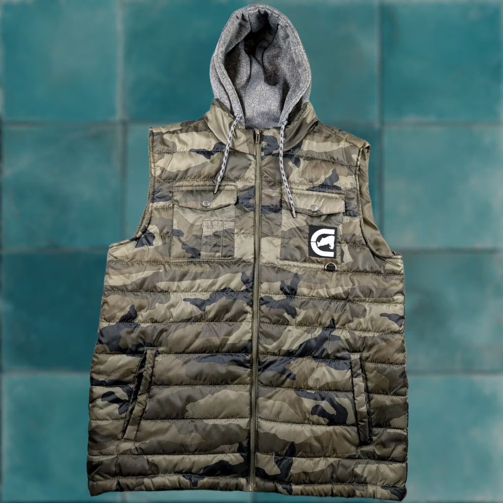 Ecko Unltd. ECKO UNTLTD Camouflage Puffer Vest Hoodie? Size US XL / EU 56 / 4 - 1 Thumbnail