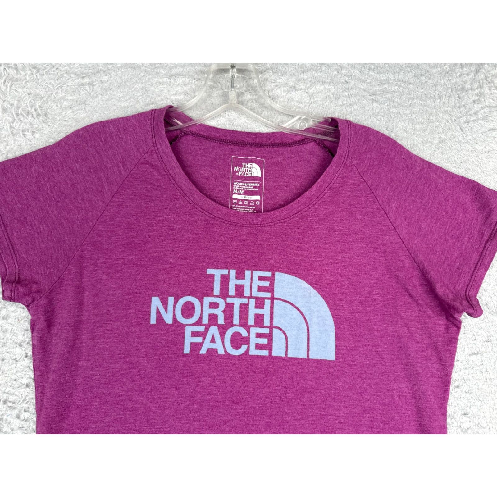 The North Face The North Face Shirt Women Medium Purple Crew Neck Slim Fit Cotton Blend READ Size M / US 6-8 / IT 42-44 - 4 Thumbnail