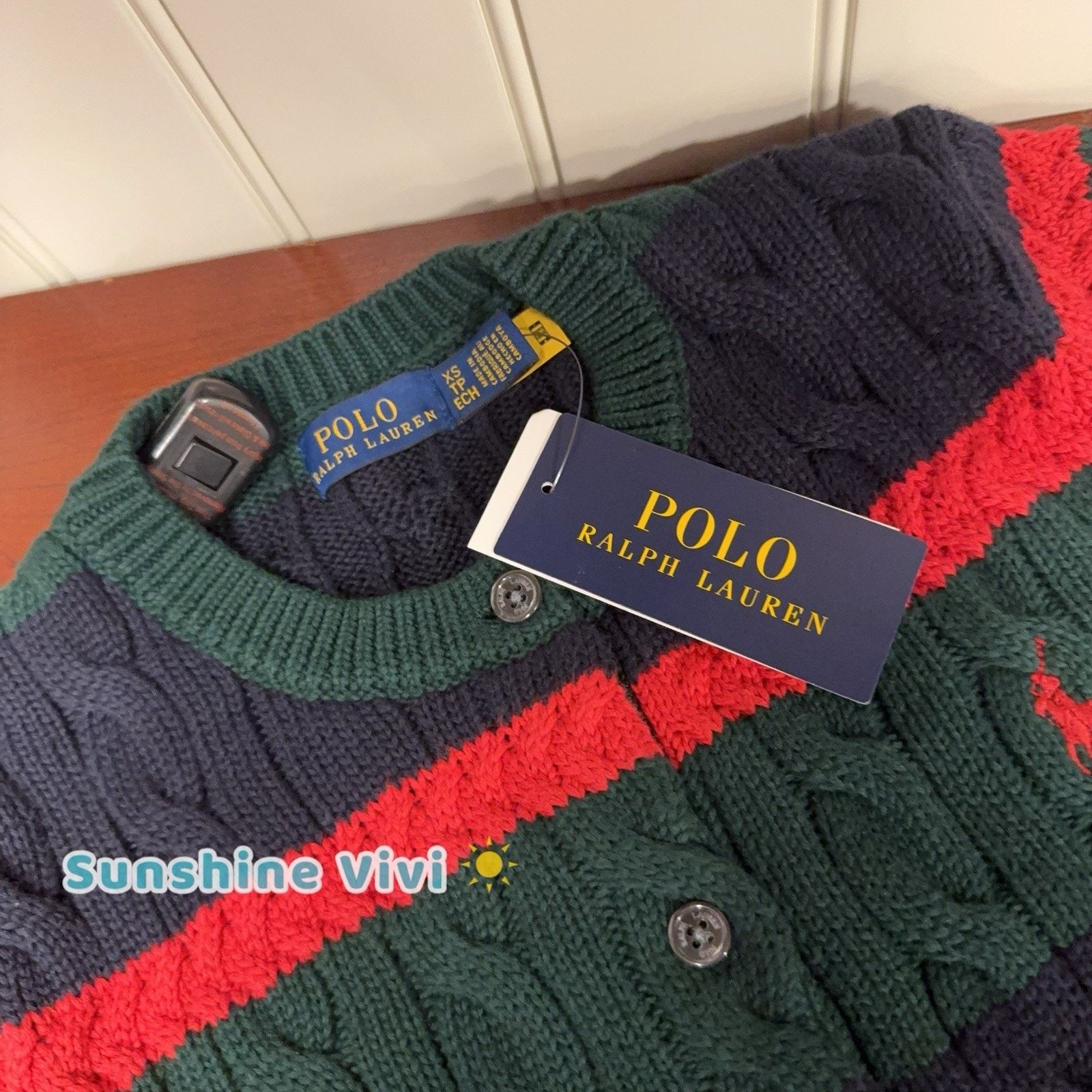 Ralph Lauren NEW Polo Ralph Lauren Women Cable Knit Cardigan Sweater Size XS / US 0-2 / IT 36-38 - 10 Thumbnail