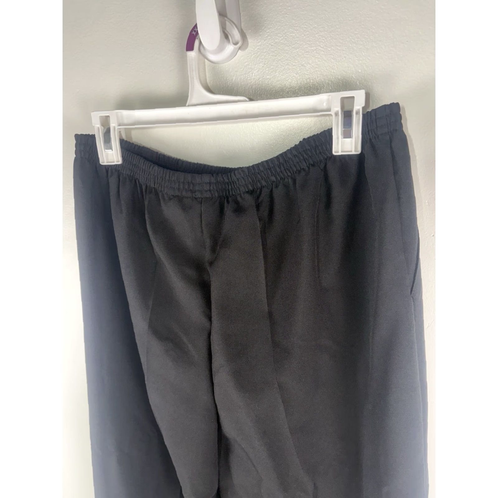Blair Blair Black Pull On Pleated Elastic Waist Dress Pants Womens Size 16 Size 38" / US 16 / IT 52 - 5 Thumbnail