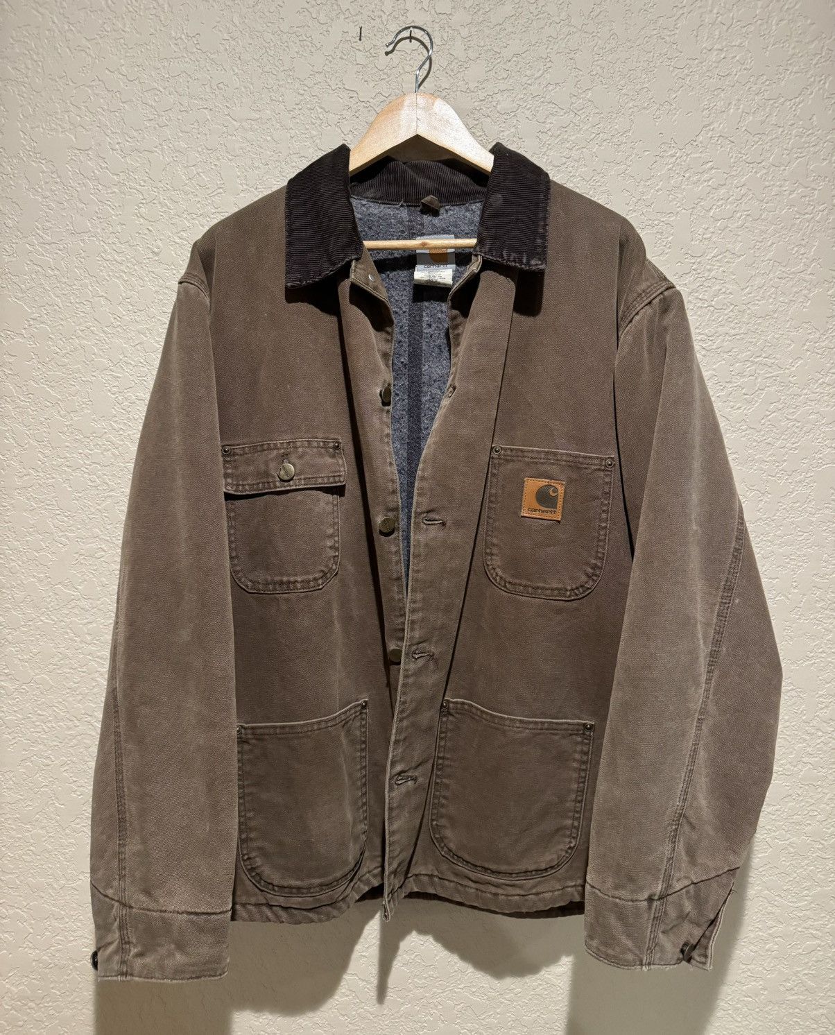 image of Carhartt Brown Chore Jacket, Men's (Size XL)