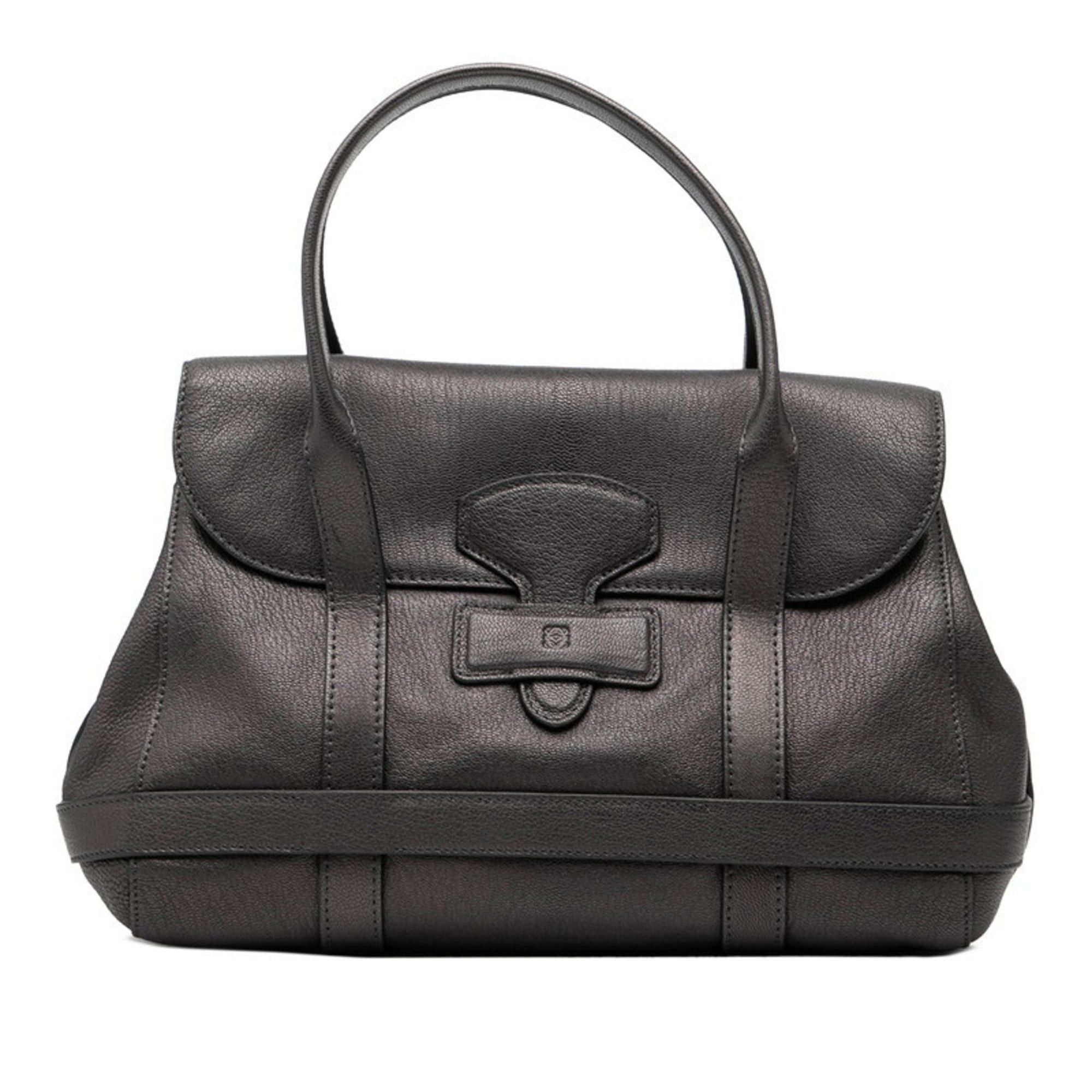 Loewe LOEWE handbag in grey charcoal leather for women Size ONE SIZE - 1 Thumbnail