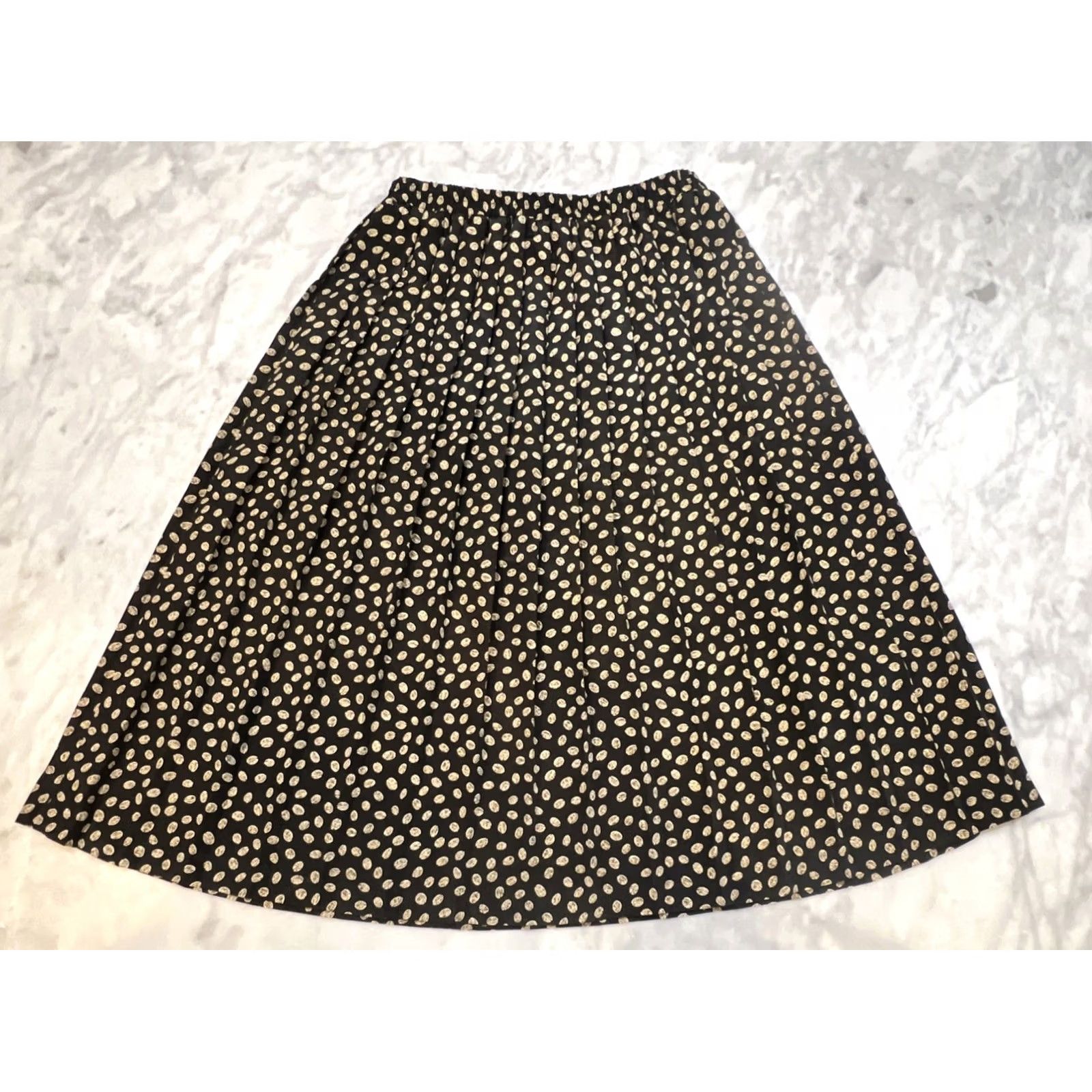 Vintage VINTAGE Leslie Fay Skirt Midi Pleated 10P Petite Women Black W 26” L 26” A Frame Coffee Beans Size 32" / US 10 / IT 46 - 2 Thumbnail