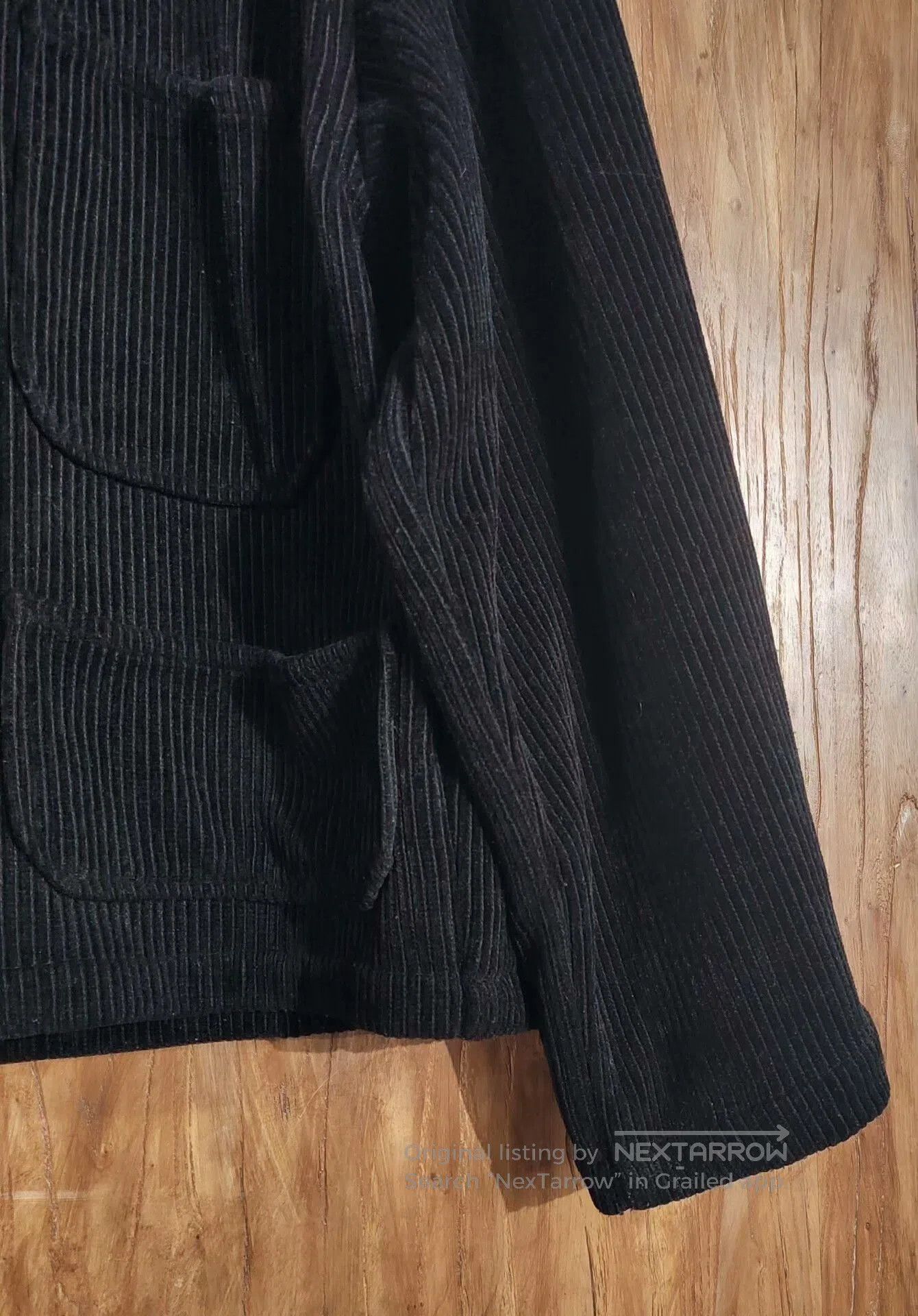 Japanese Brand Chah Chah Black Corduroy Jacket. Size US M / EU 48-50 / 2 - 3 Thumbnail